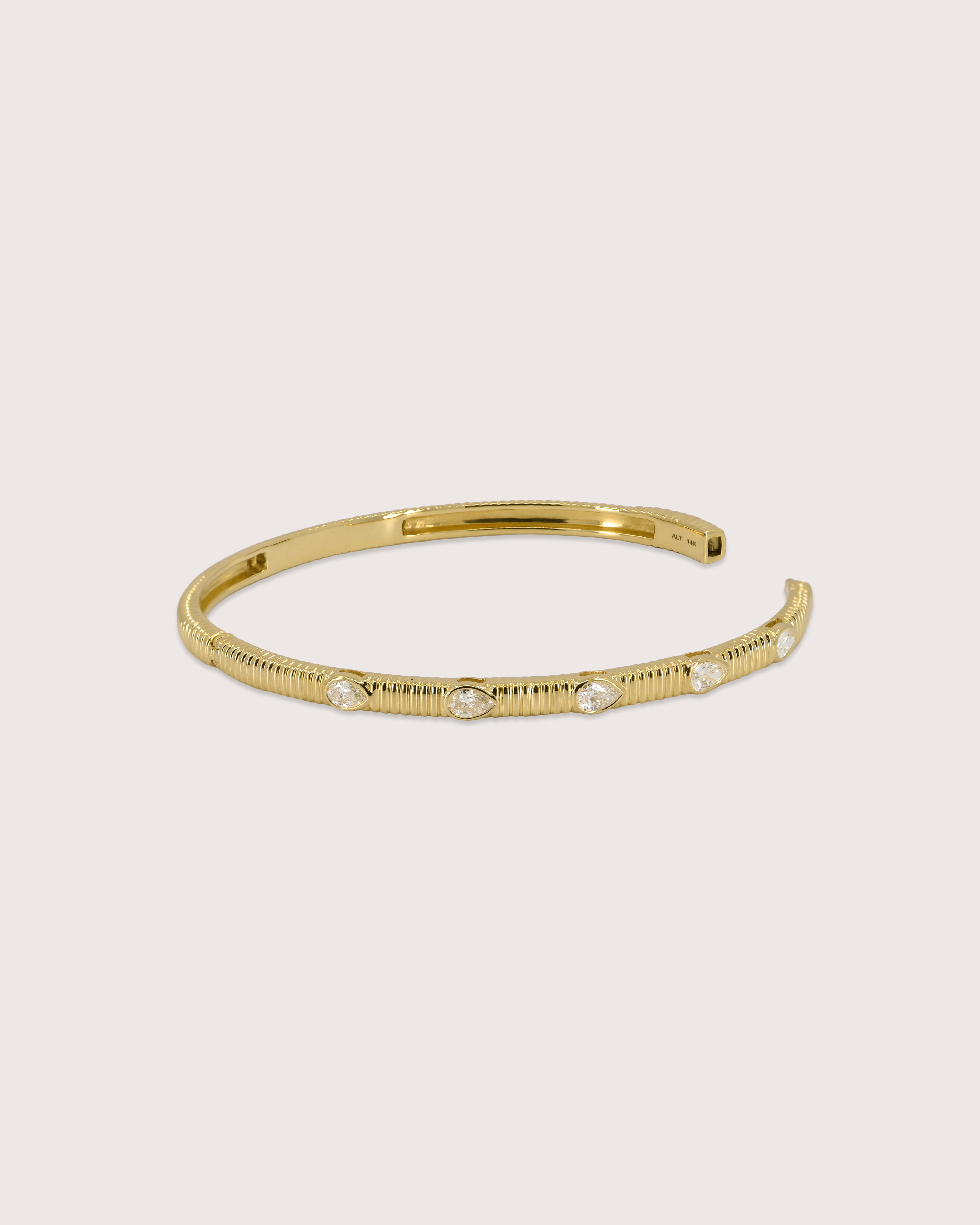 Amara Vintage Pear Diamond Bangle