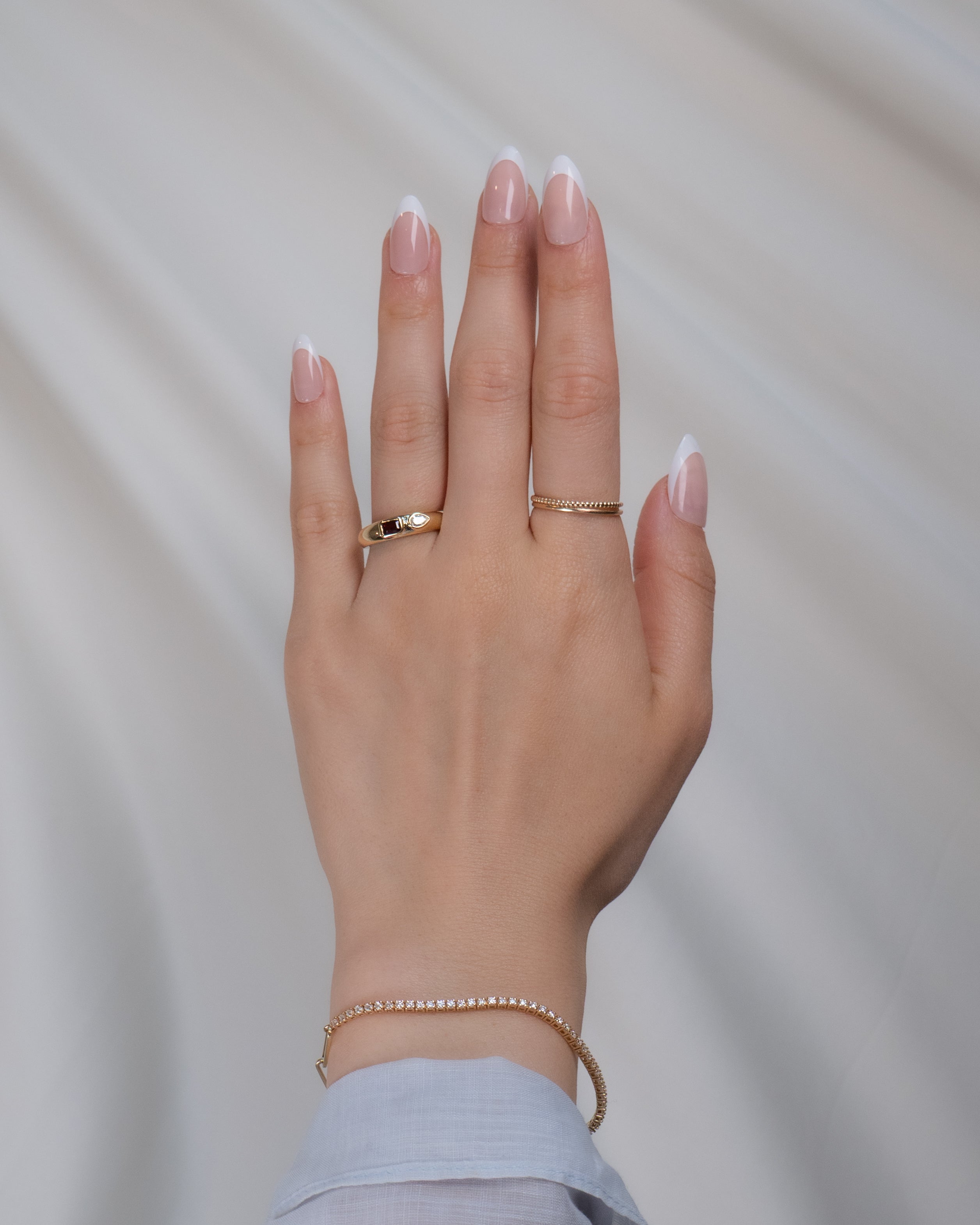 Arden Diamond Garnet Dome Ring