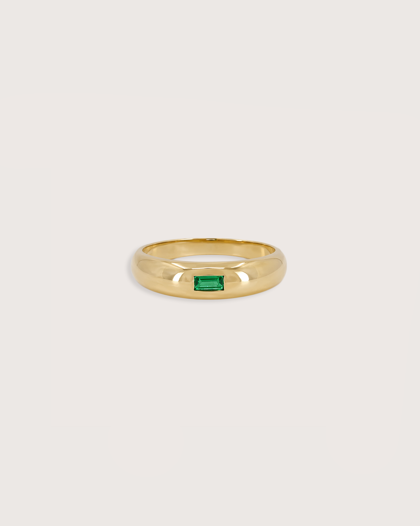 Arden Emerald Dome Ring