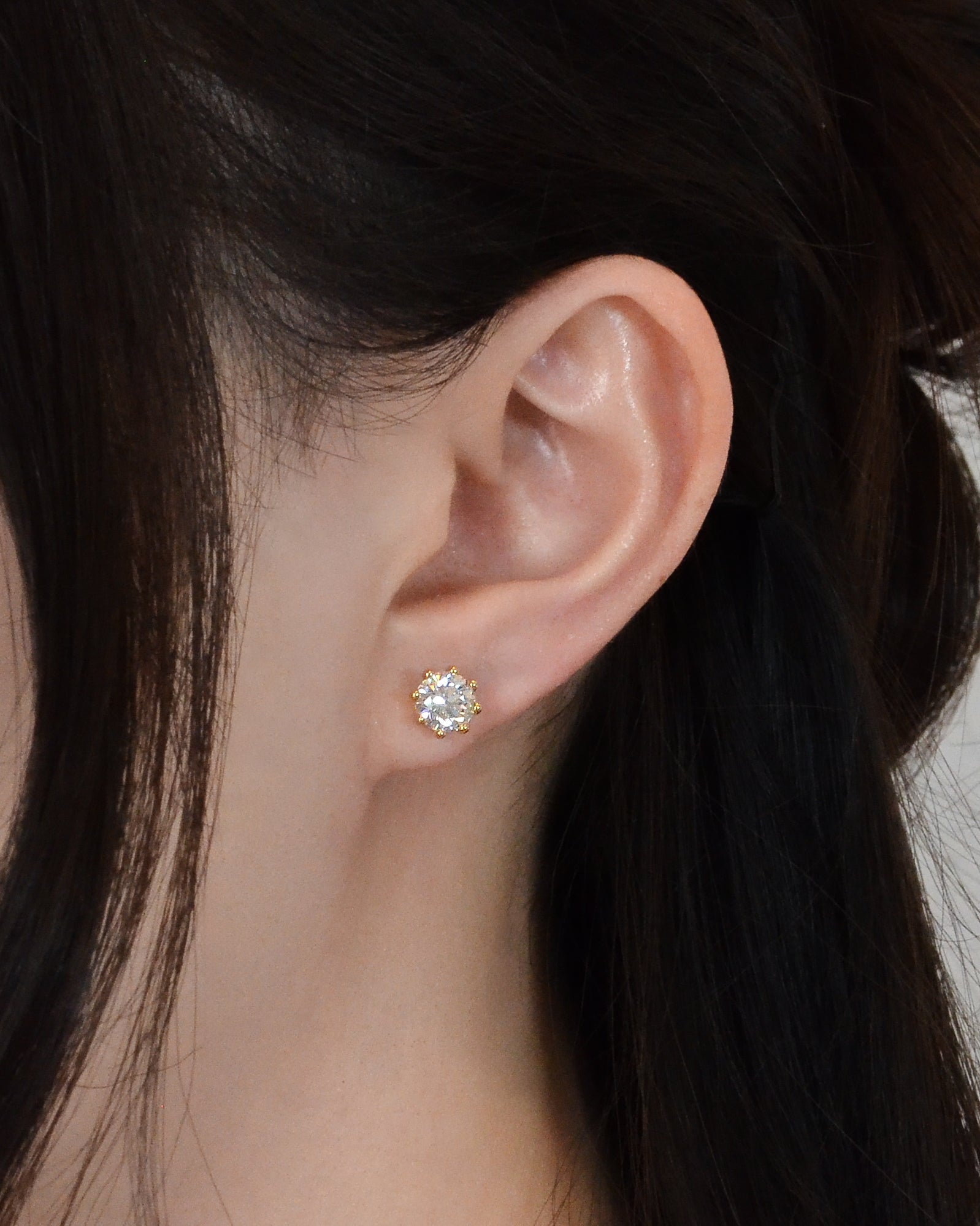 Aria Diamond Stud Earrings