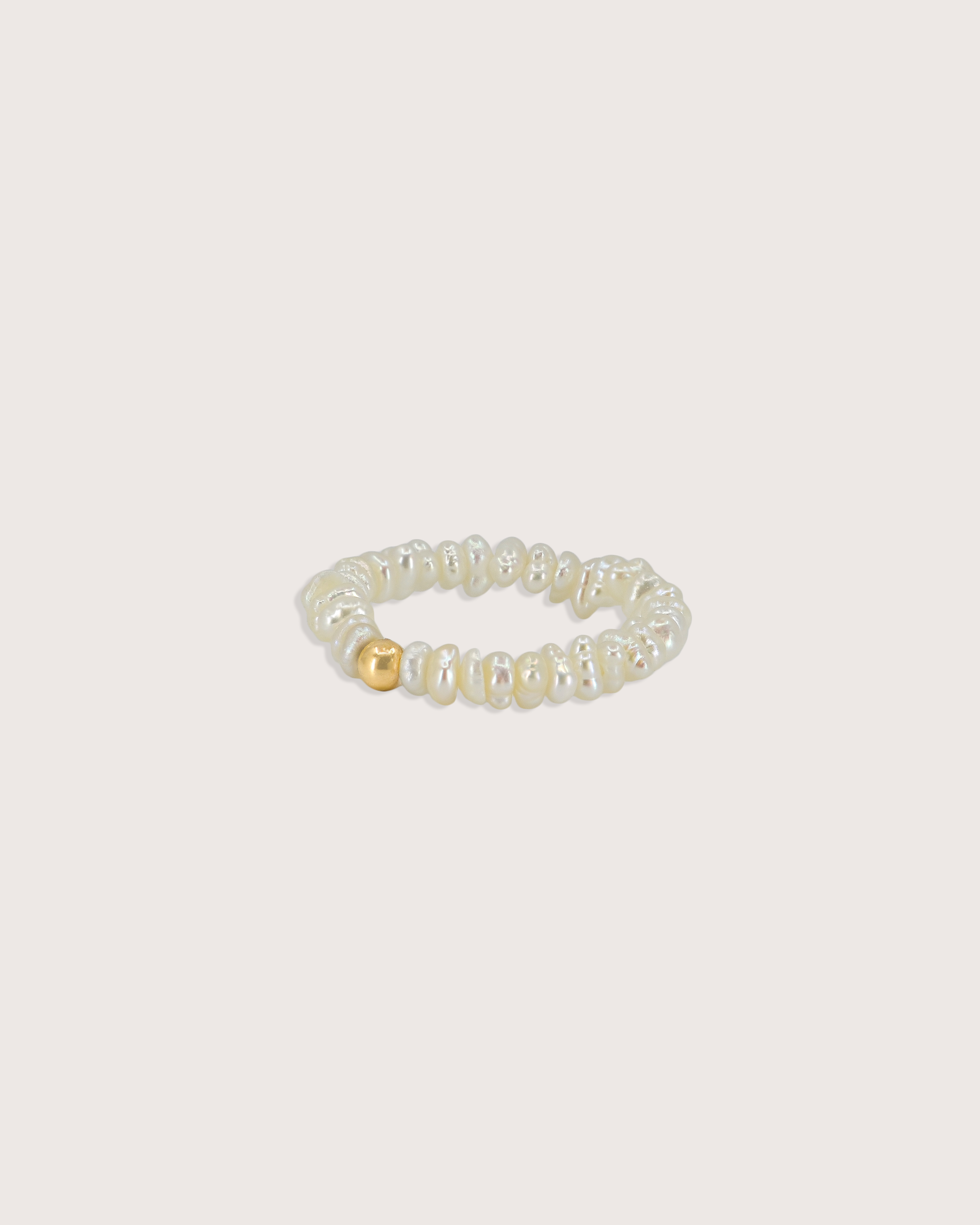Beaded Pearl Ring
