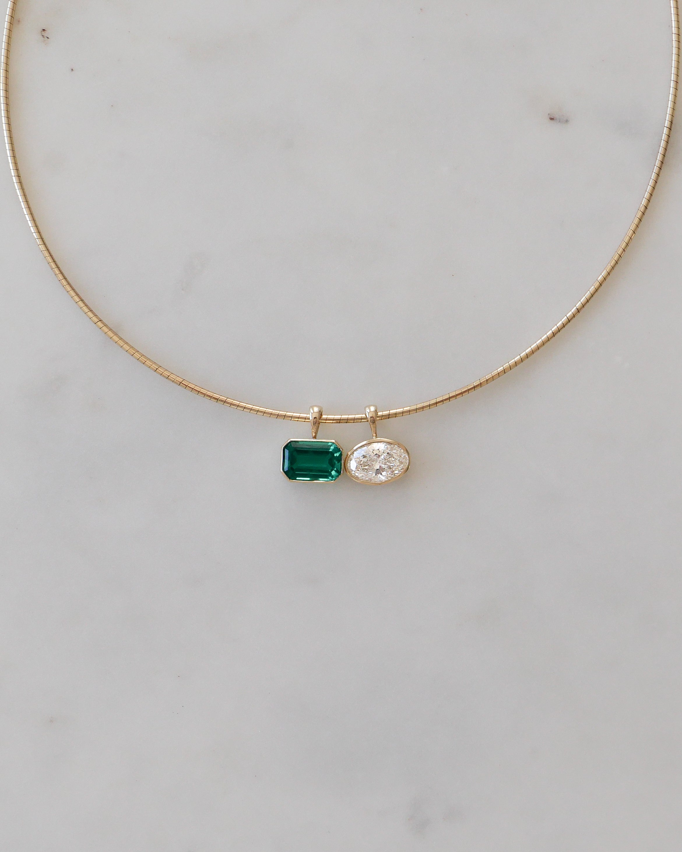 Bezel Pendant in Diamond