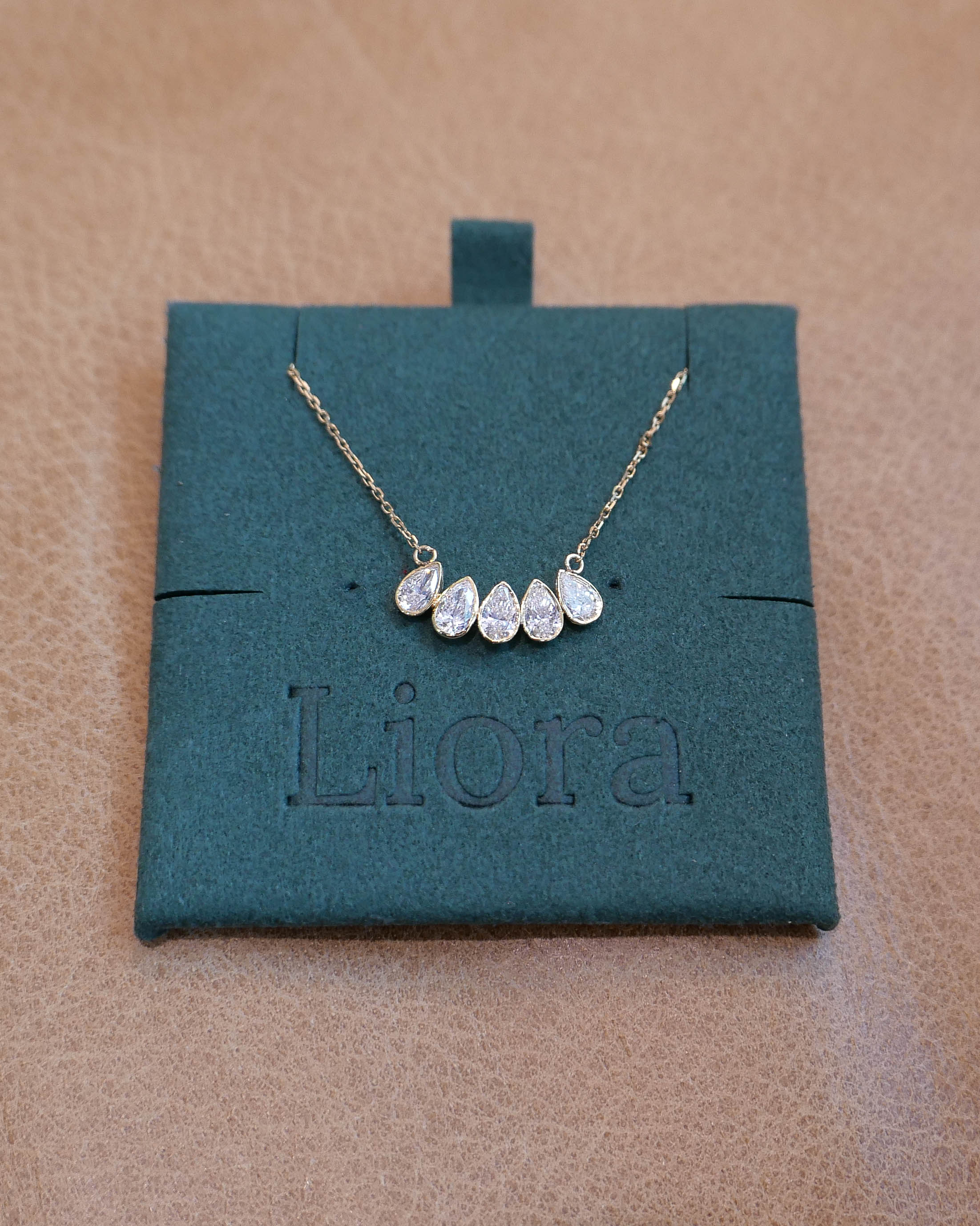 Blair Pear Diamond Necklace