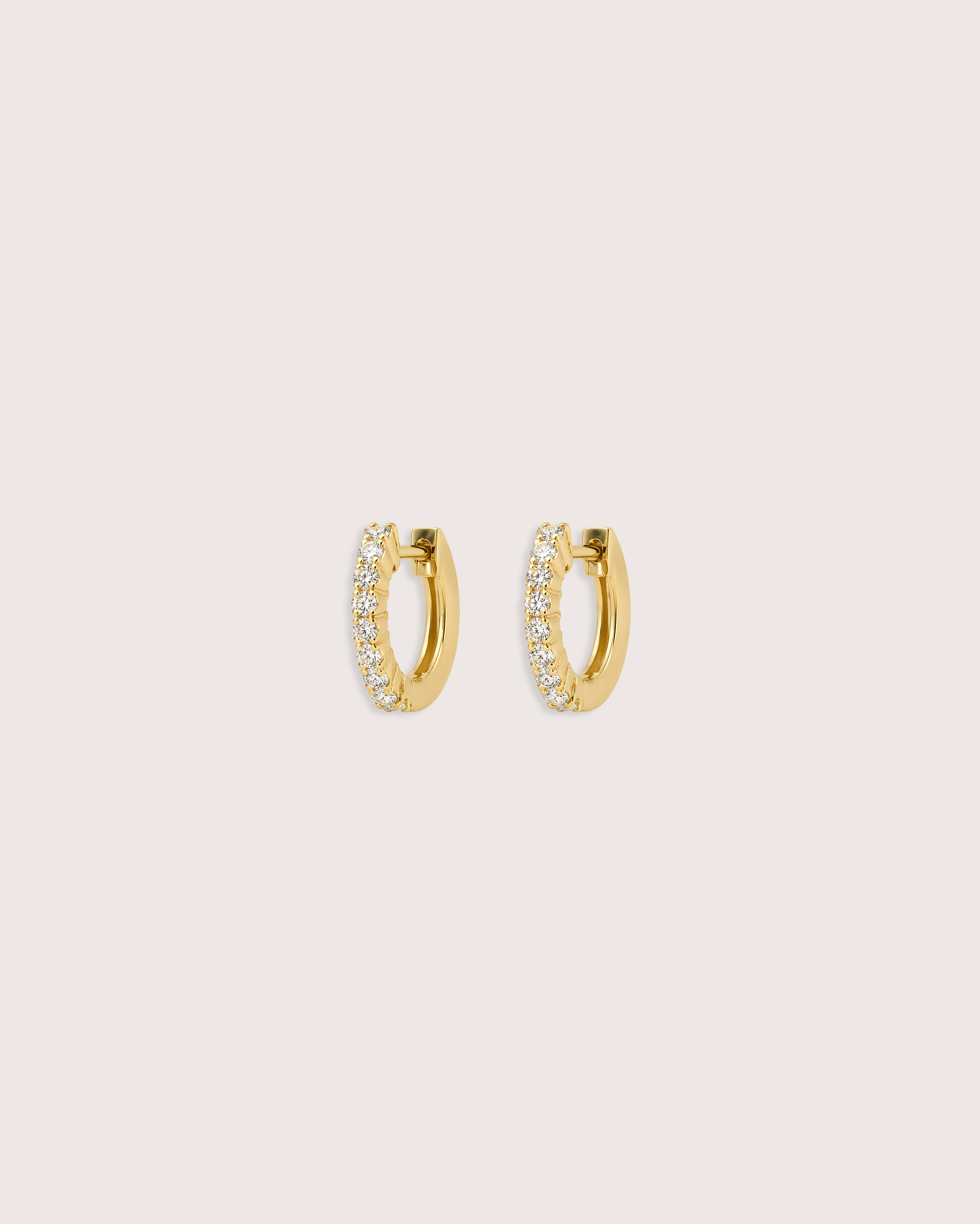 Bold Pavé Diamond Huggies