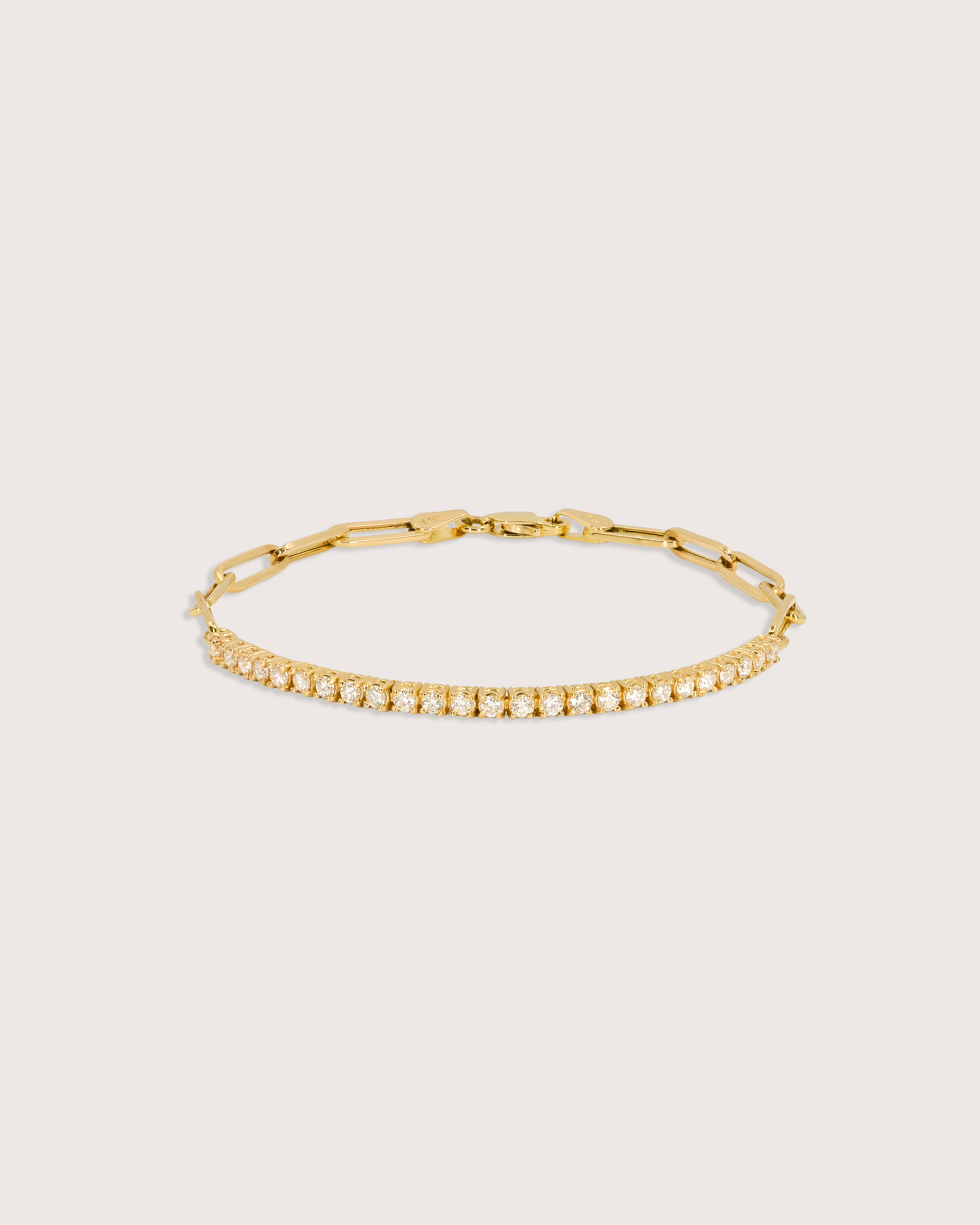 Celeste Bold Diamond Tennis Link Bracelet