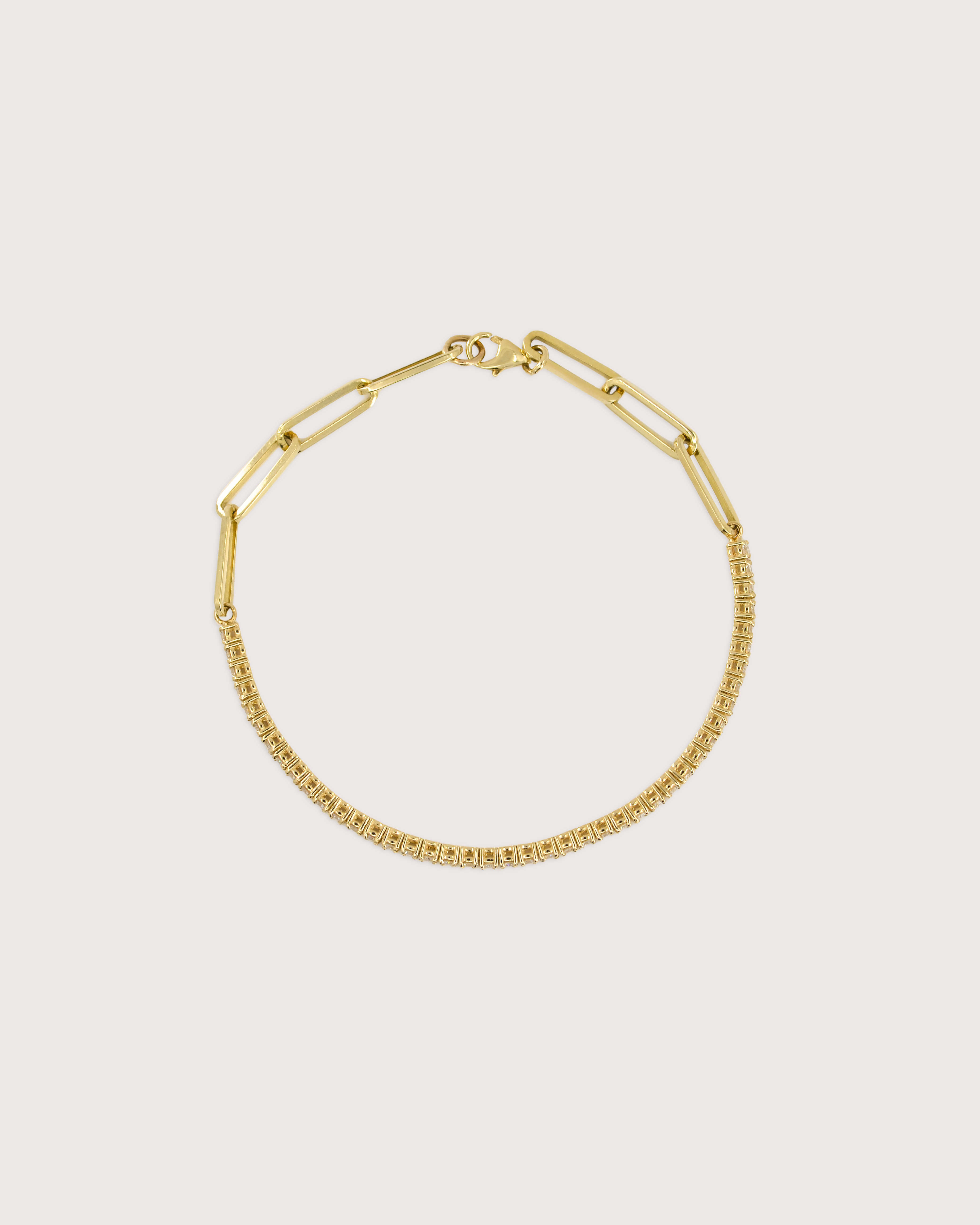 Celeste Diamond Tennis Link Bracelet