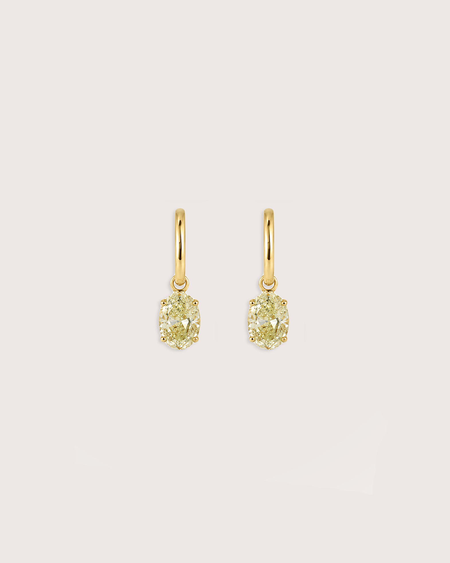 Dawn Yellow Diamond Drop Huggies