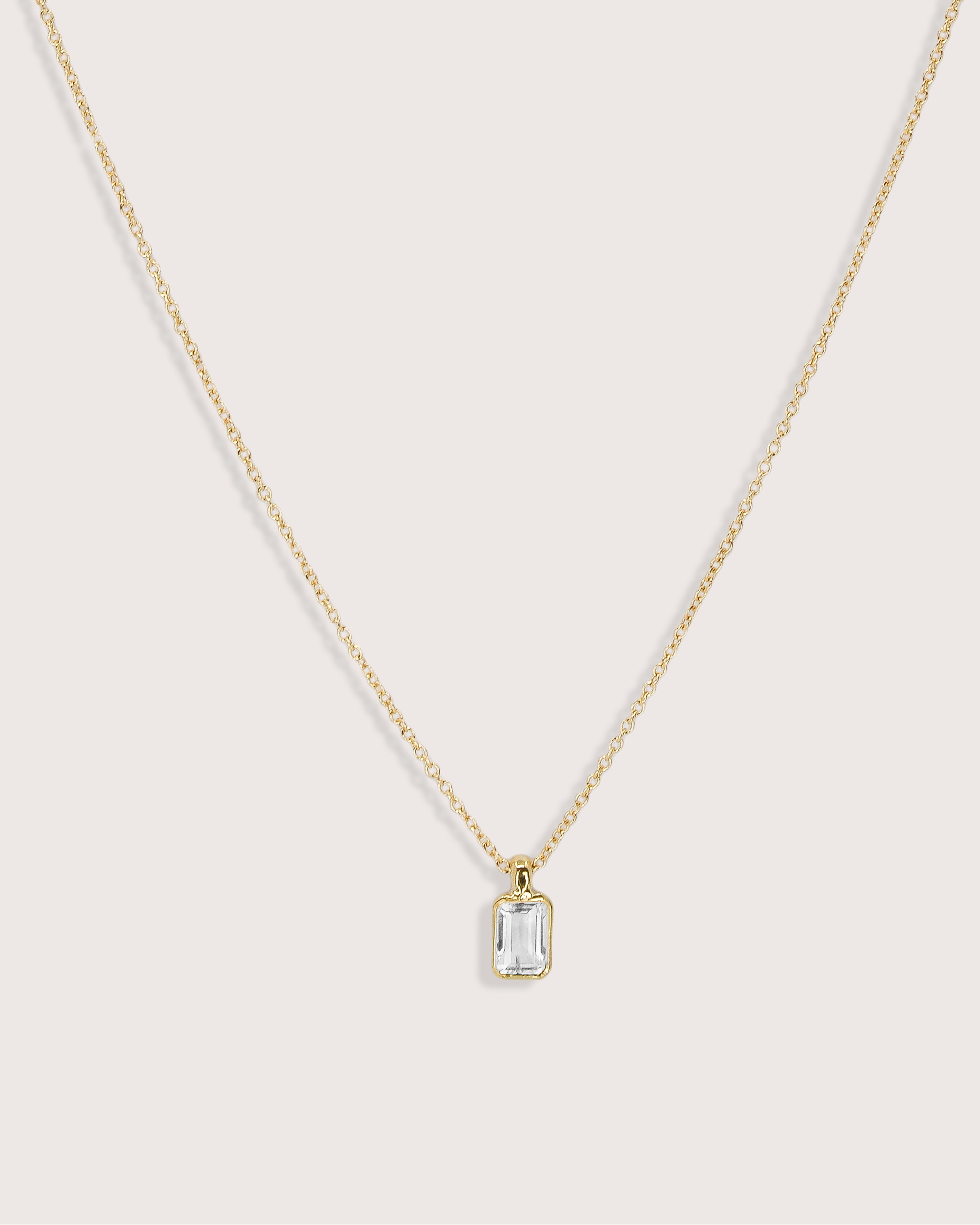 Elise Birthstone Necklace Diamond