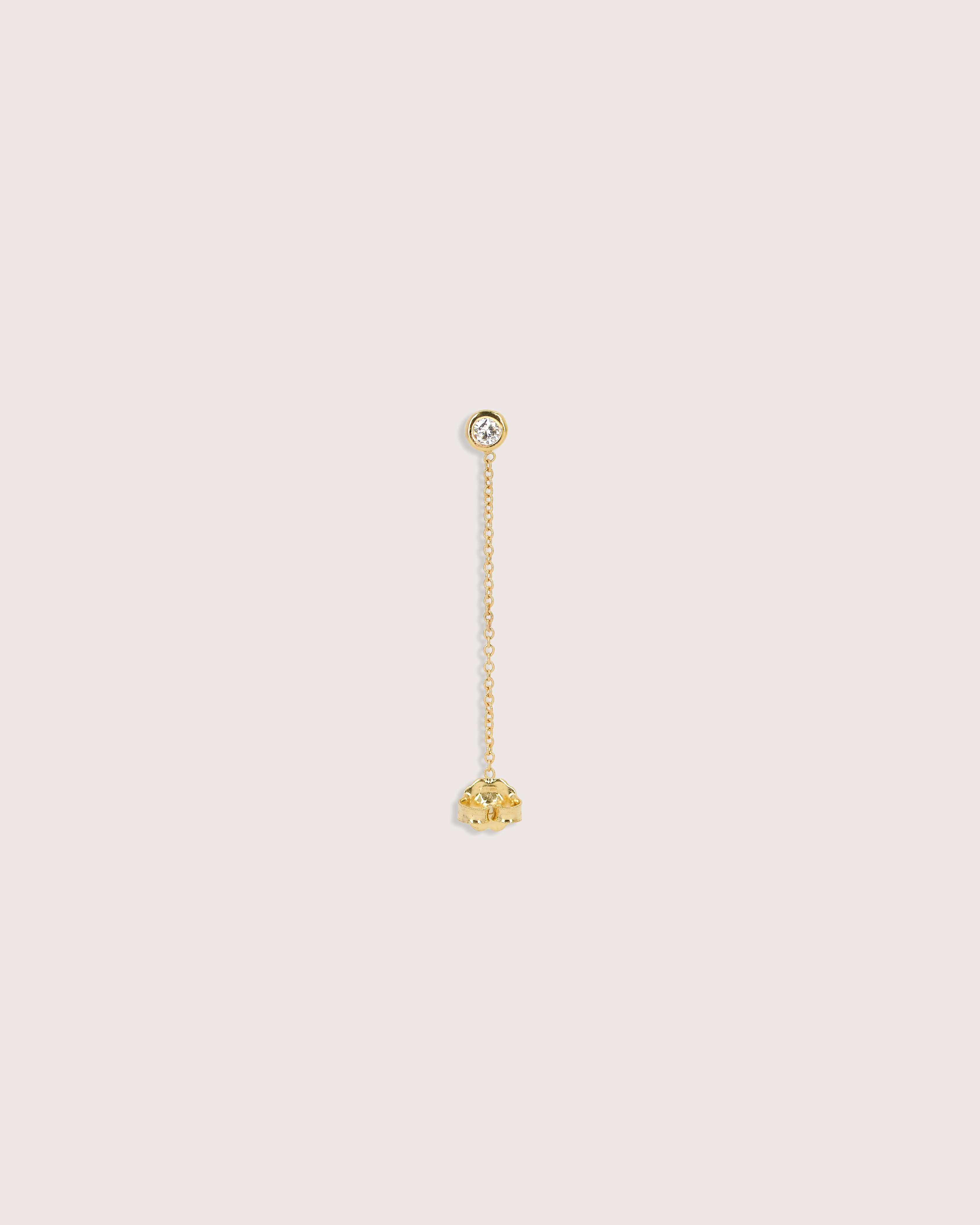 Diamond Drop Chain Earrings