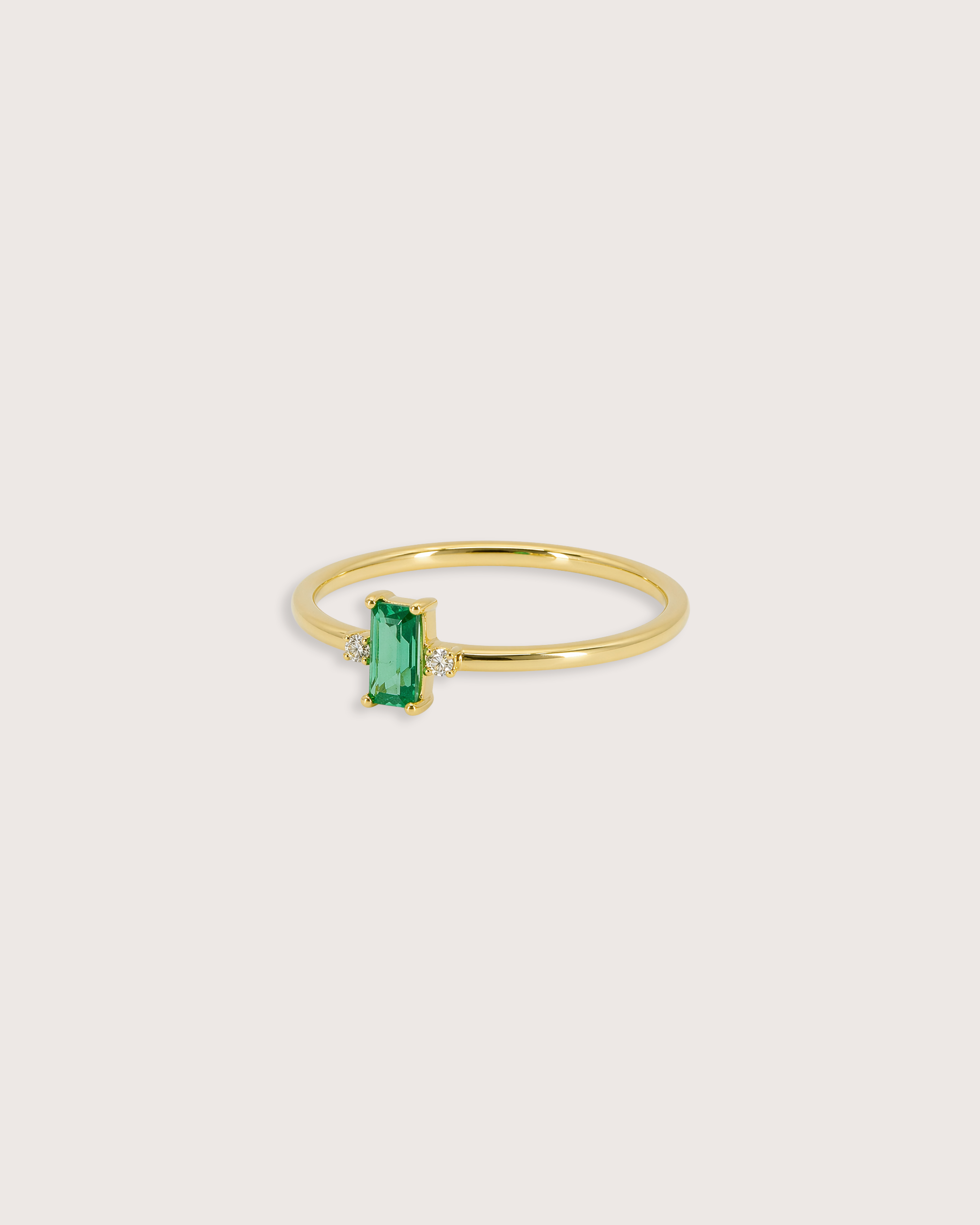 Eden Emerald Accent Ring