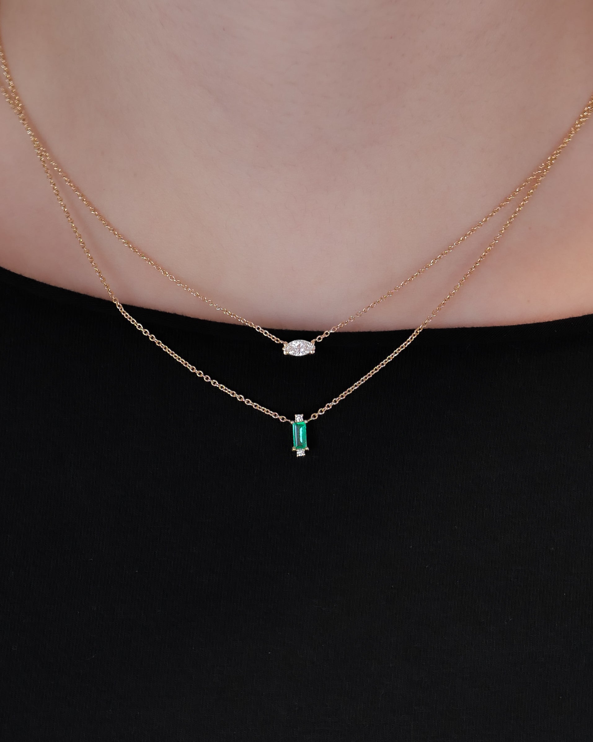Eden Emerald Diamond Necklace