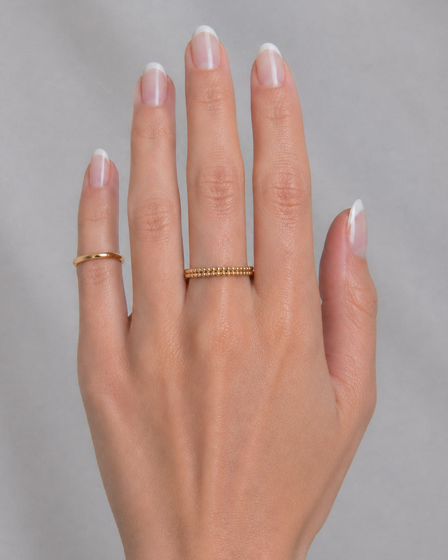 Elia Double Beaded Ring