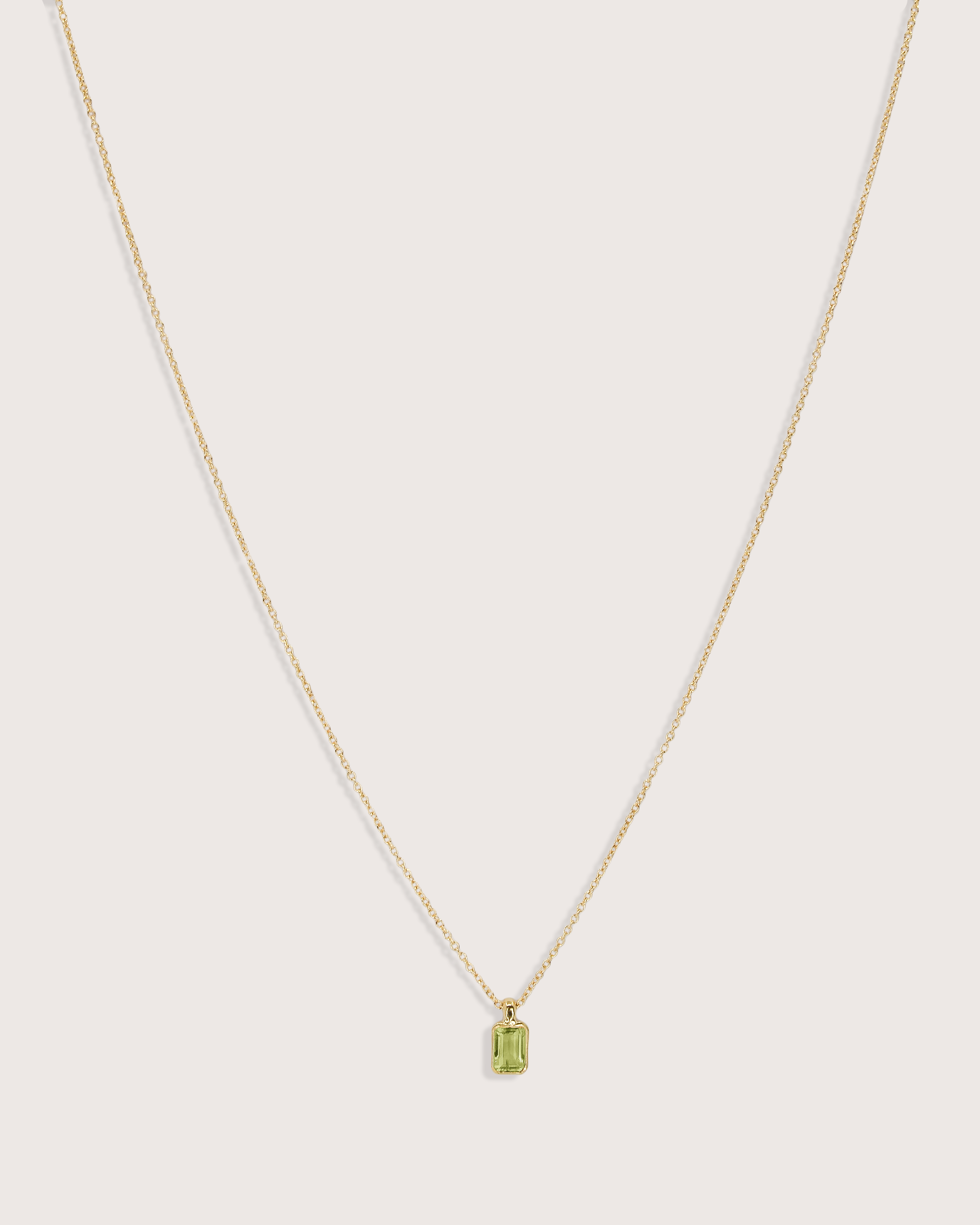 Elise Birthstone Necklace Peridot