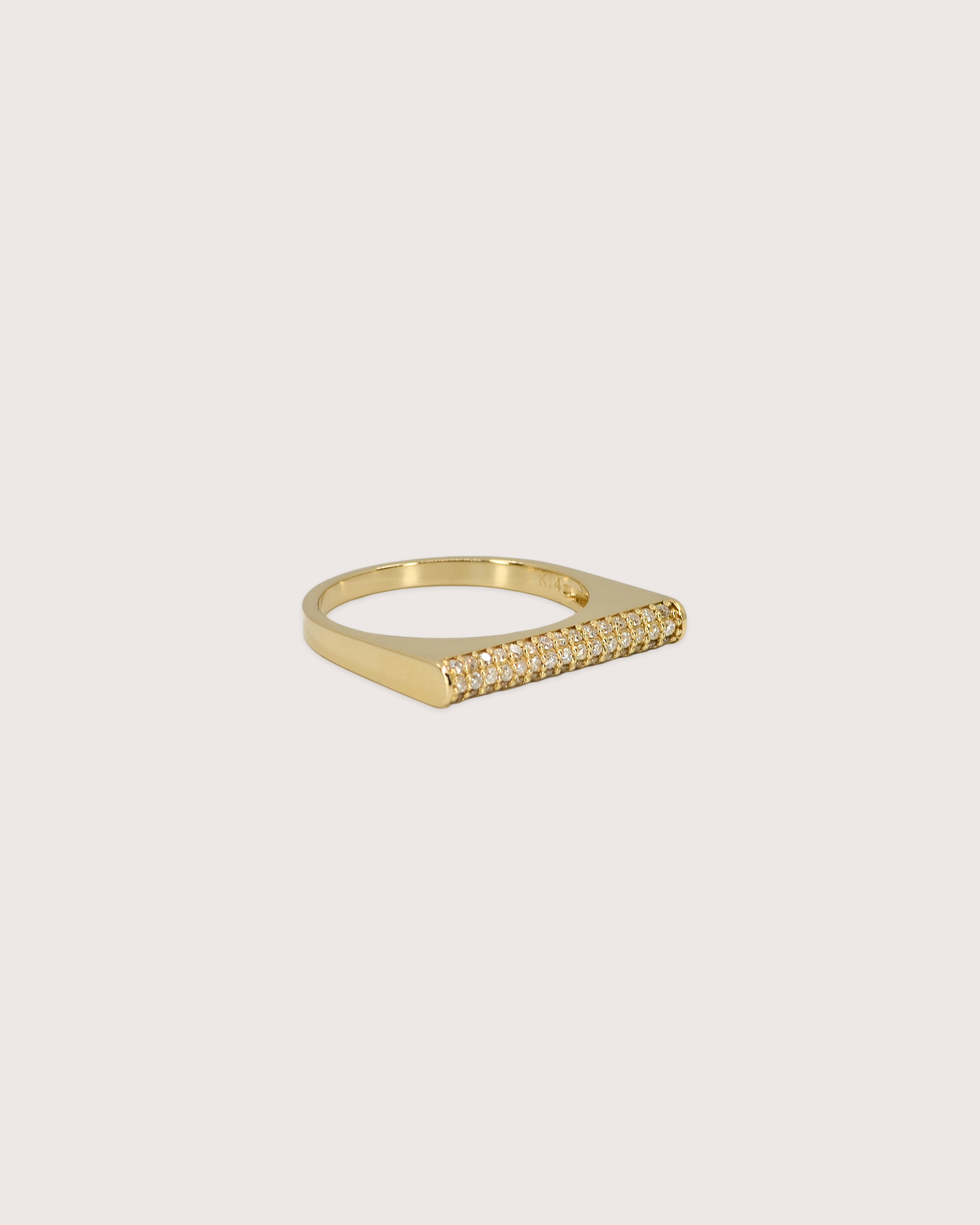 Pavé Diamond Bar Ring