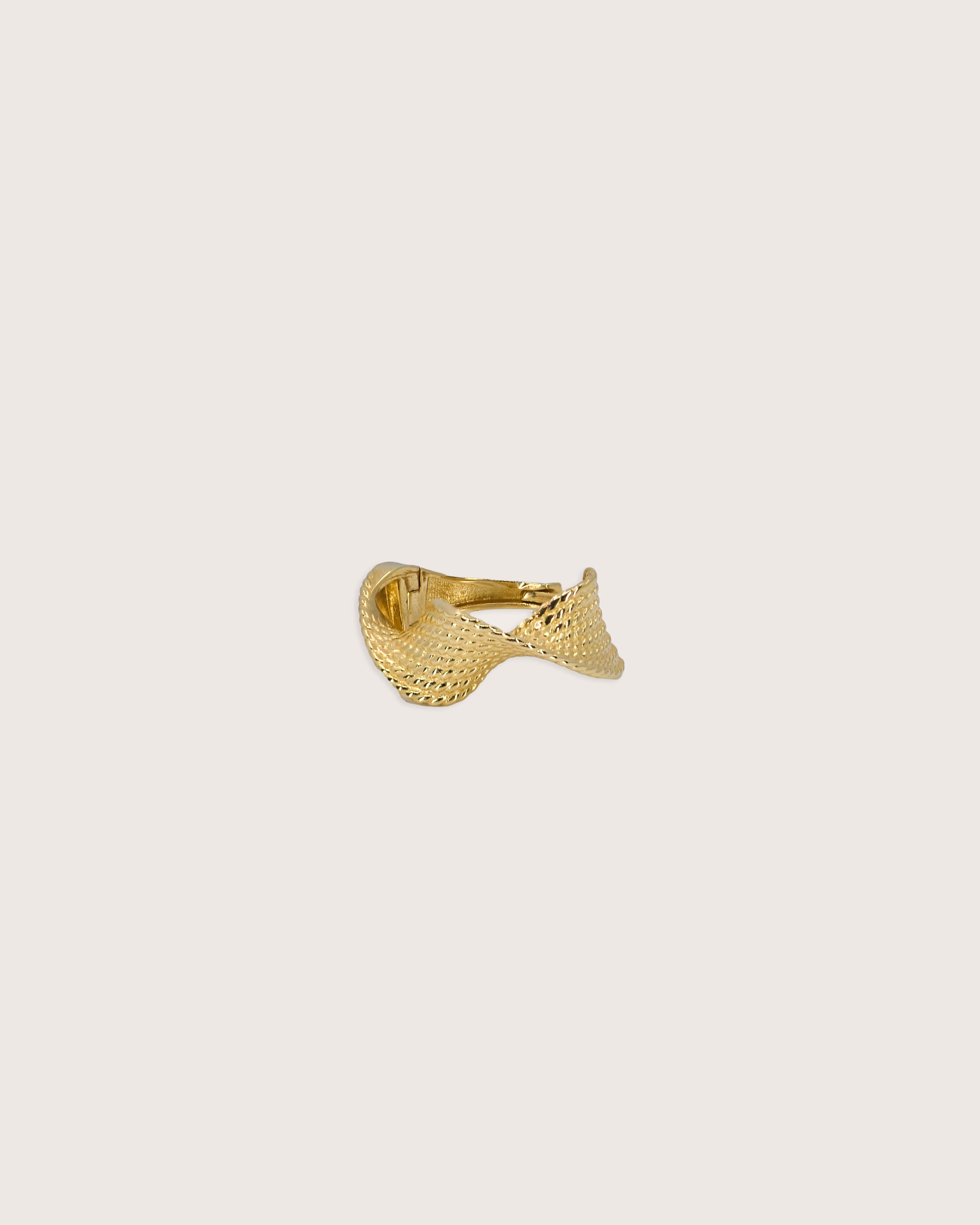 Wave Hoop Earrings