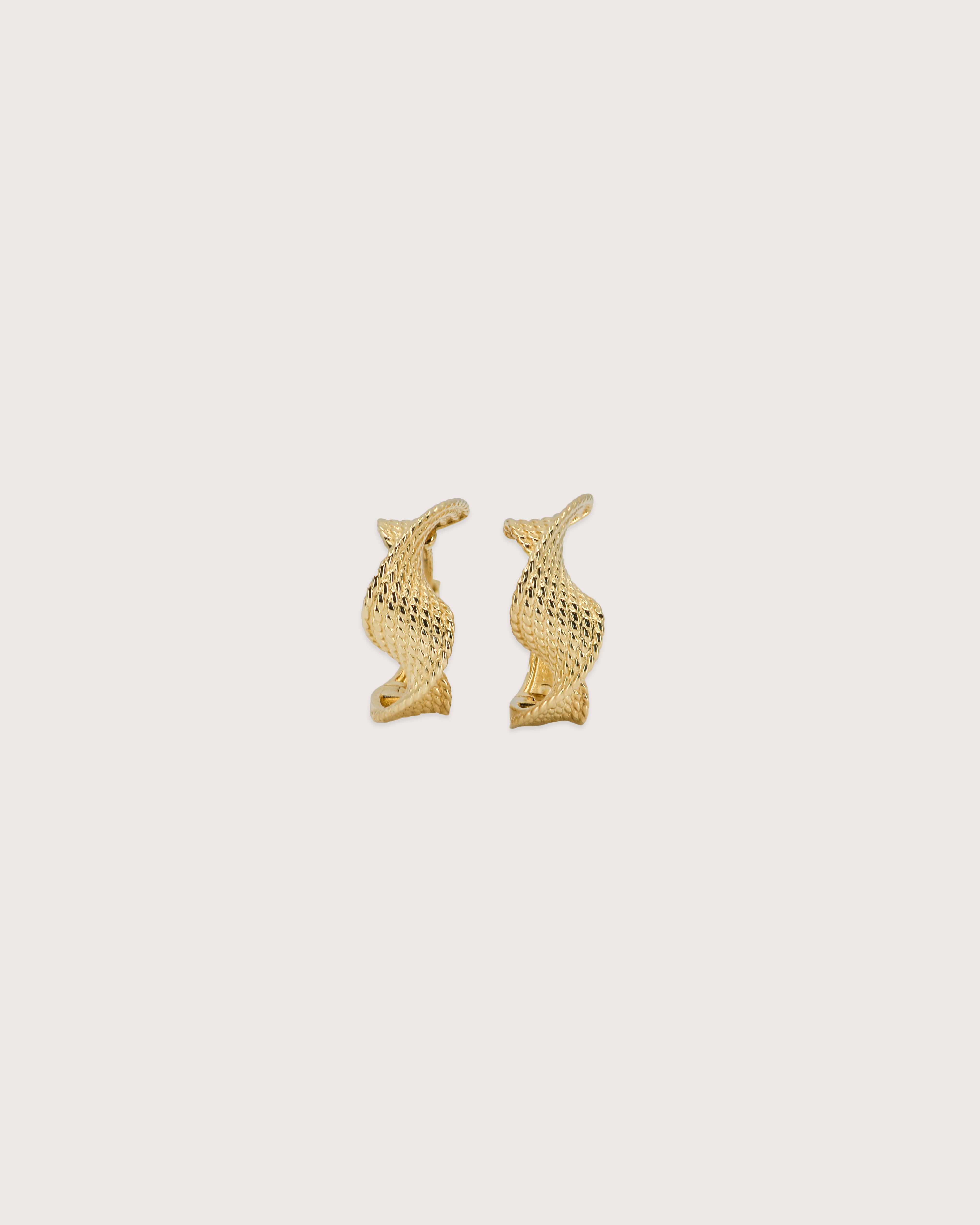 Wave Hoop Earrings