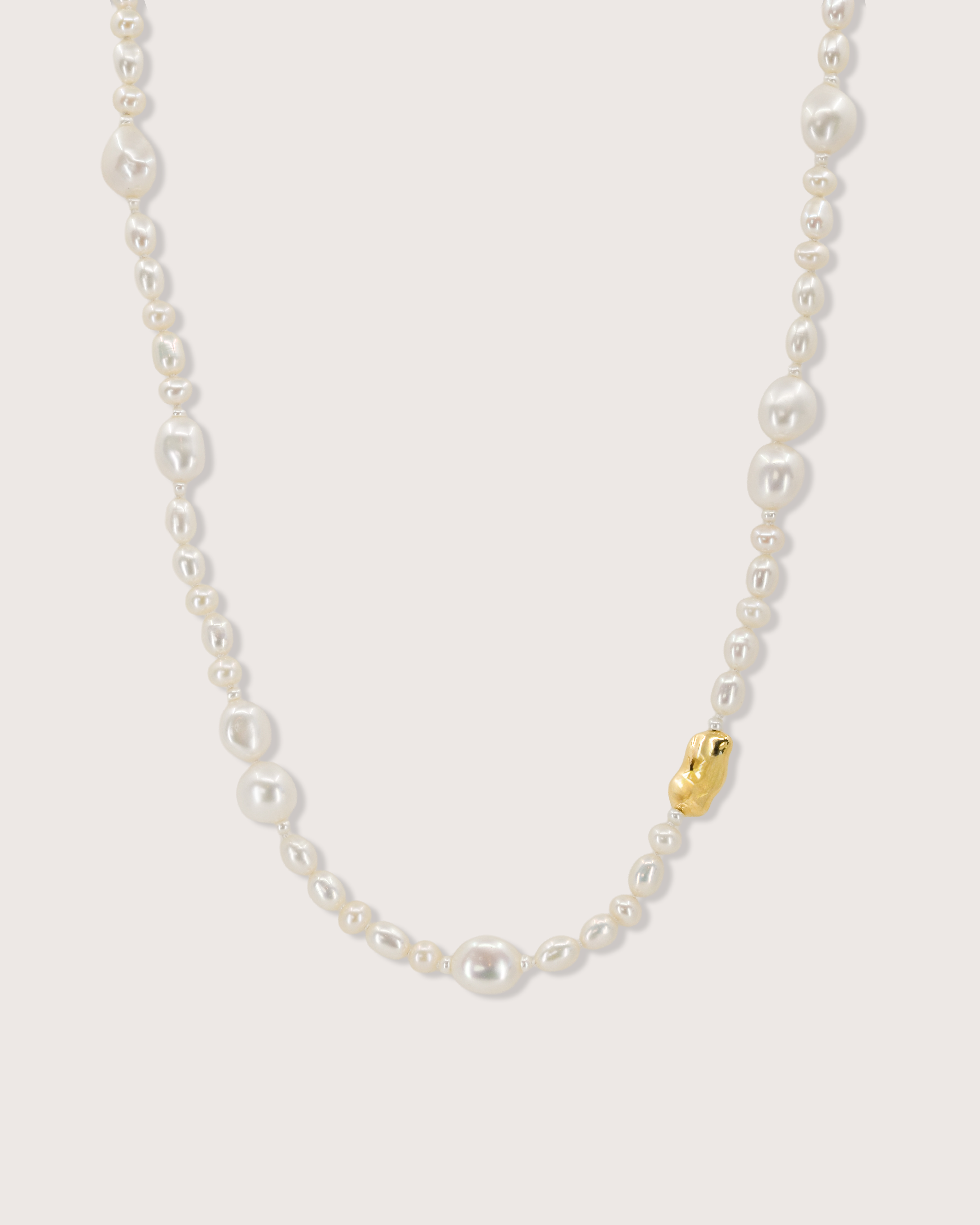 Gilded Tide Pearl Necklace