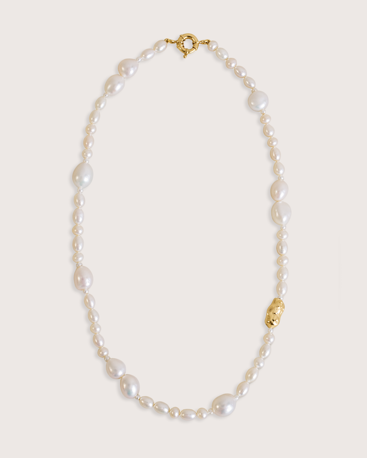 Gilded Tide Pearl Necklace