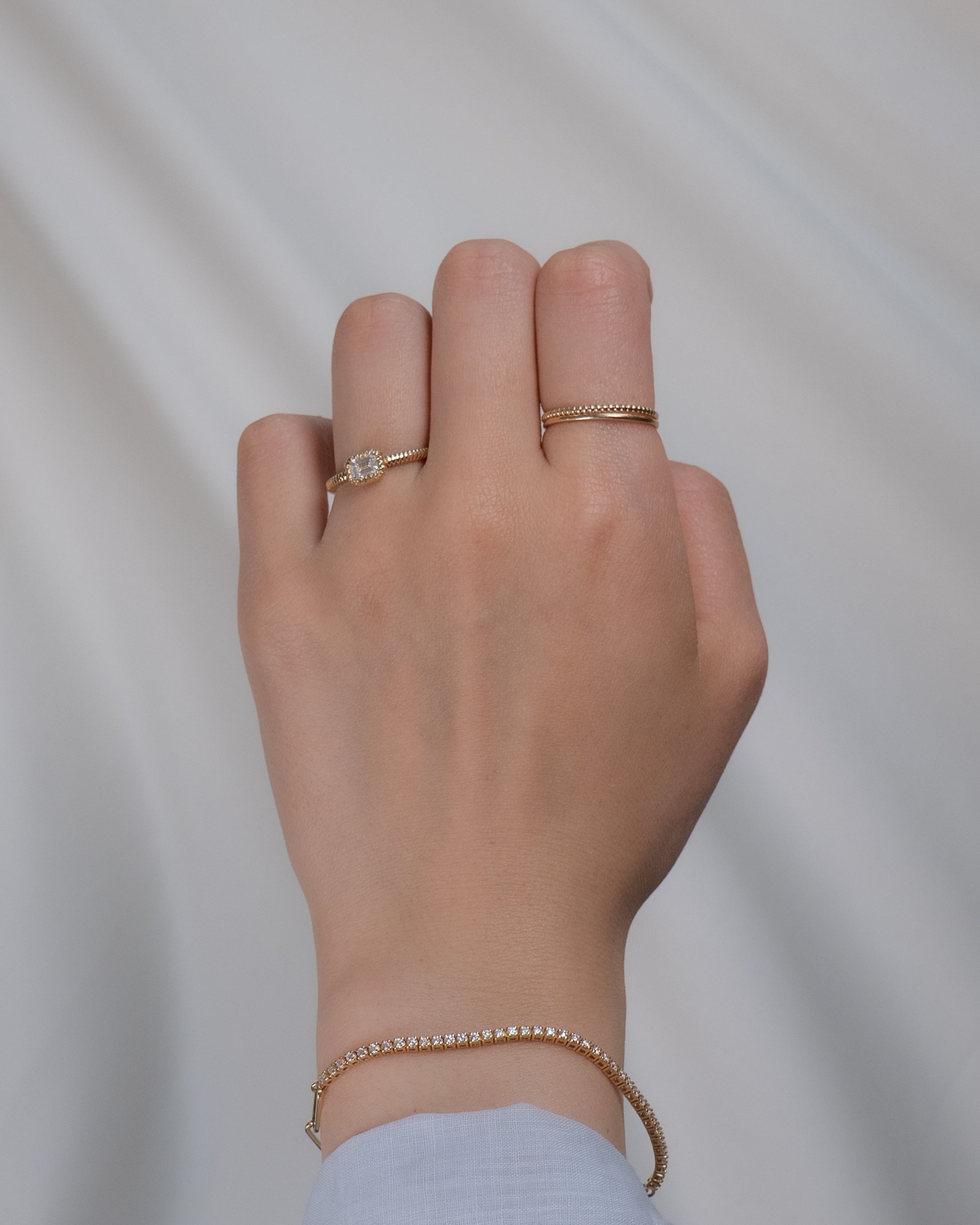 Josie Emerald Diamond Ring