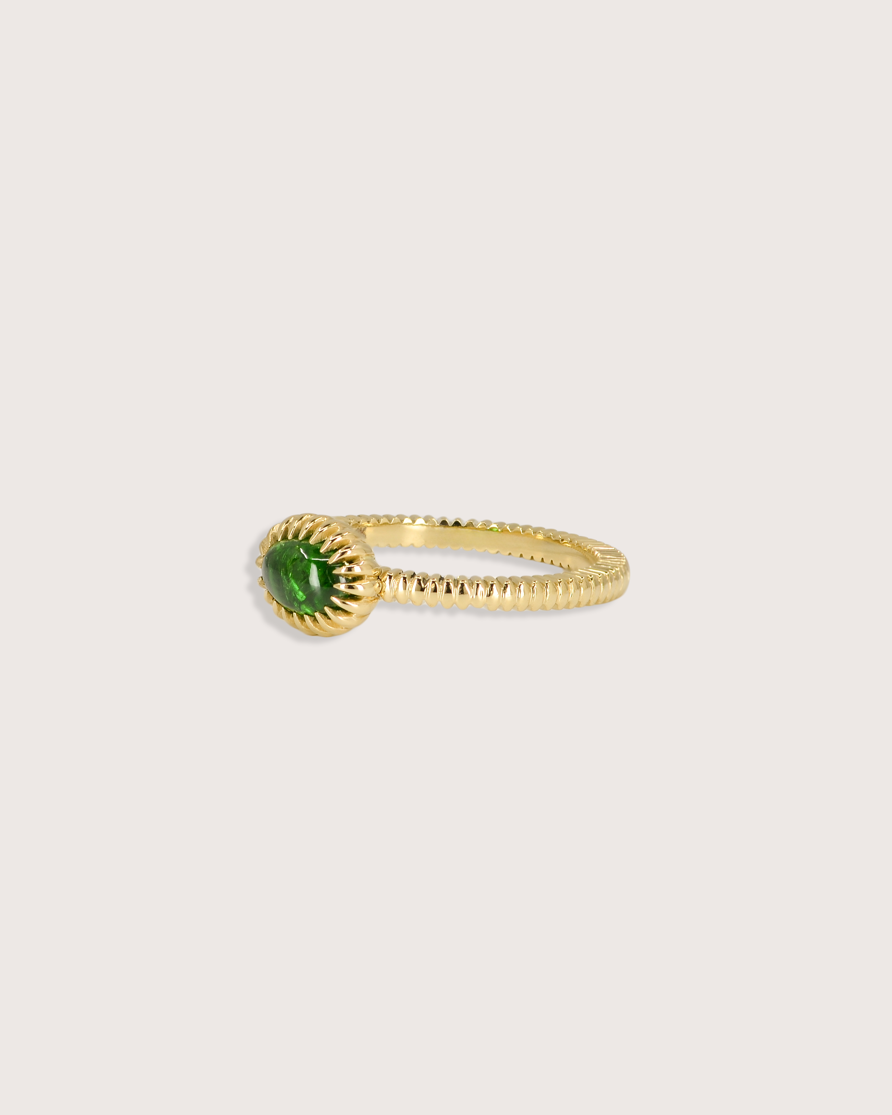 Josie Oval Emerald Ring
