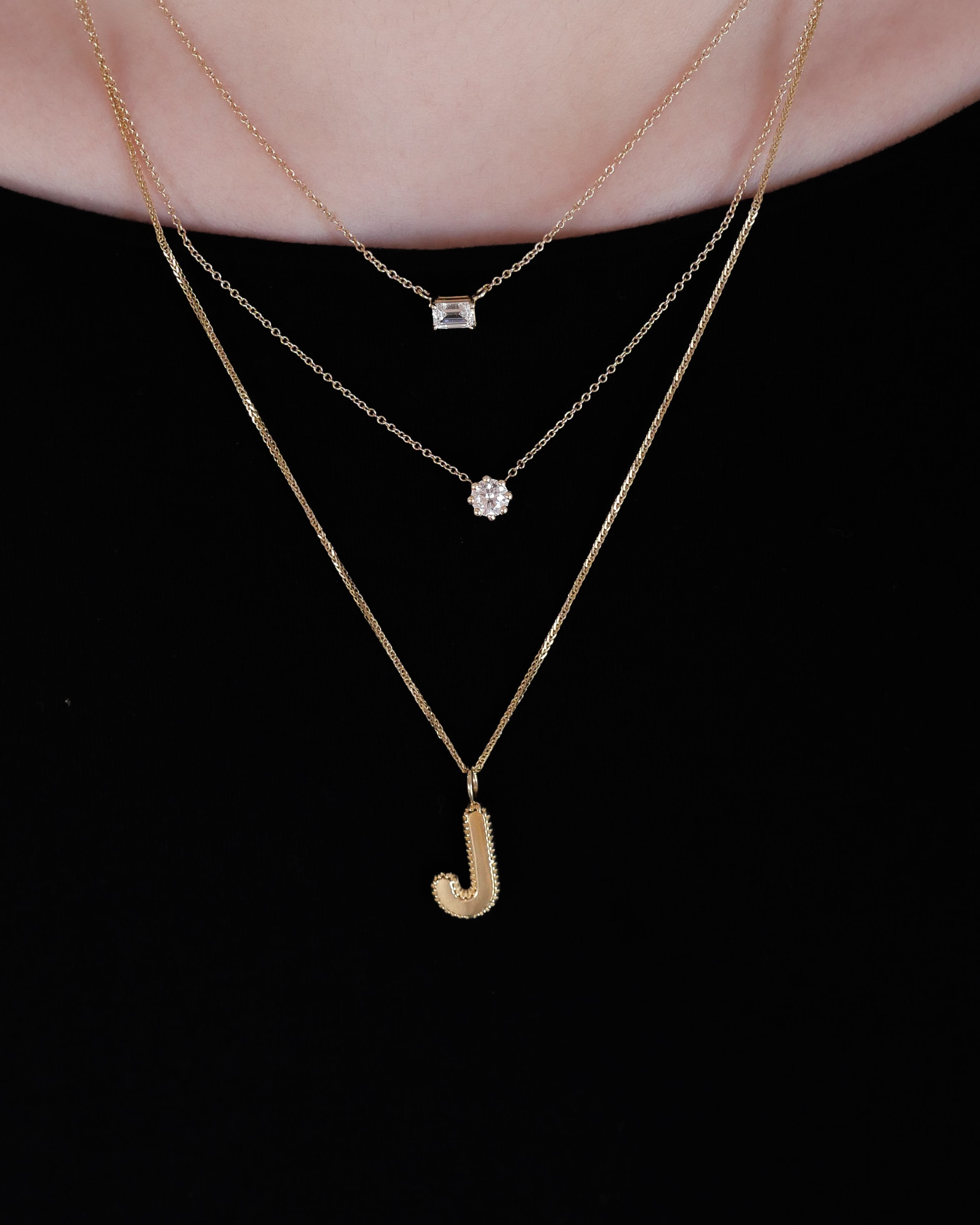 Juliette Letter Charm Pendant