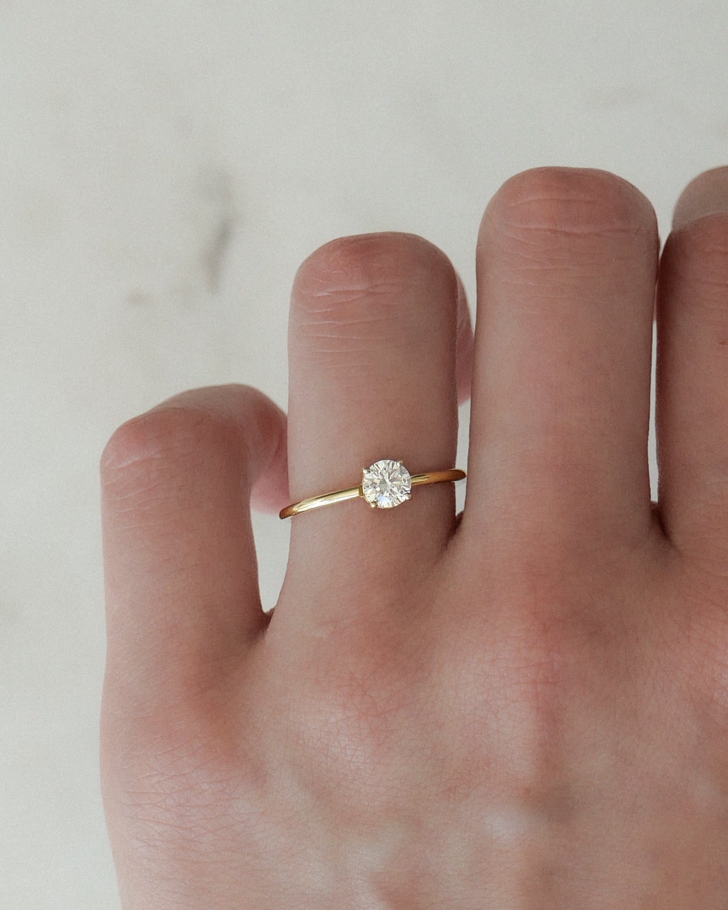 Lior Classic Round Diamond Ring