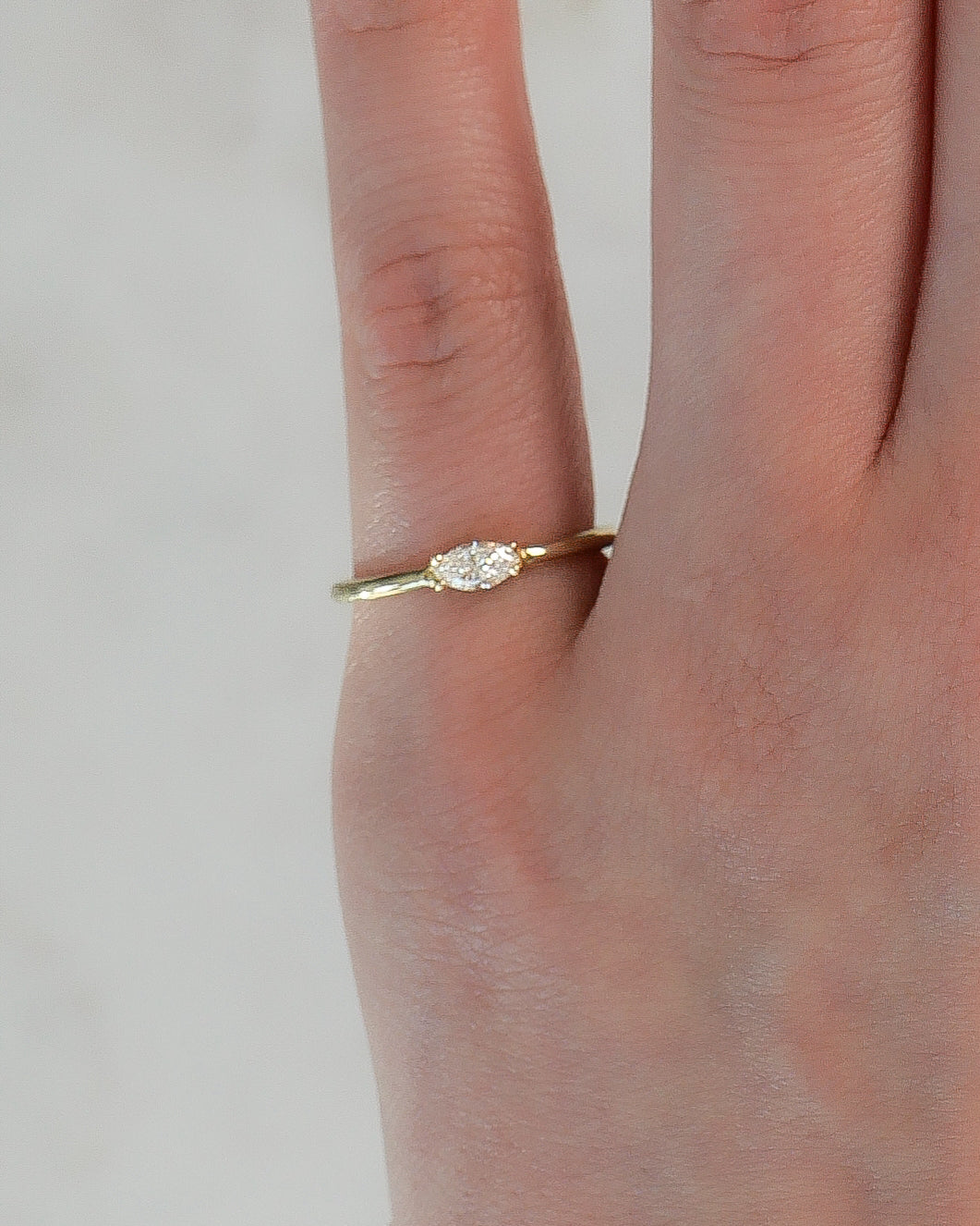 Lior East-West Marquise Diamond Ring