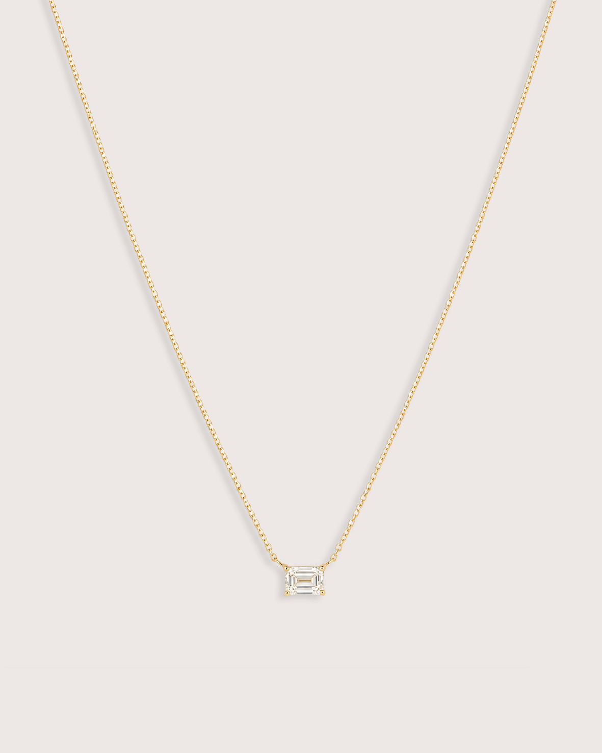 Lior Classic Emerald Cut Diamond Necklace