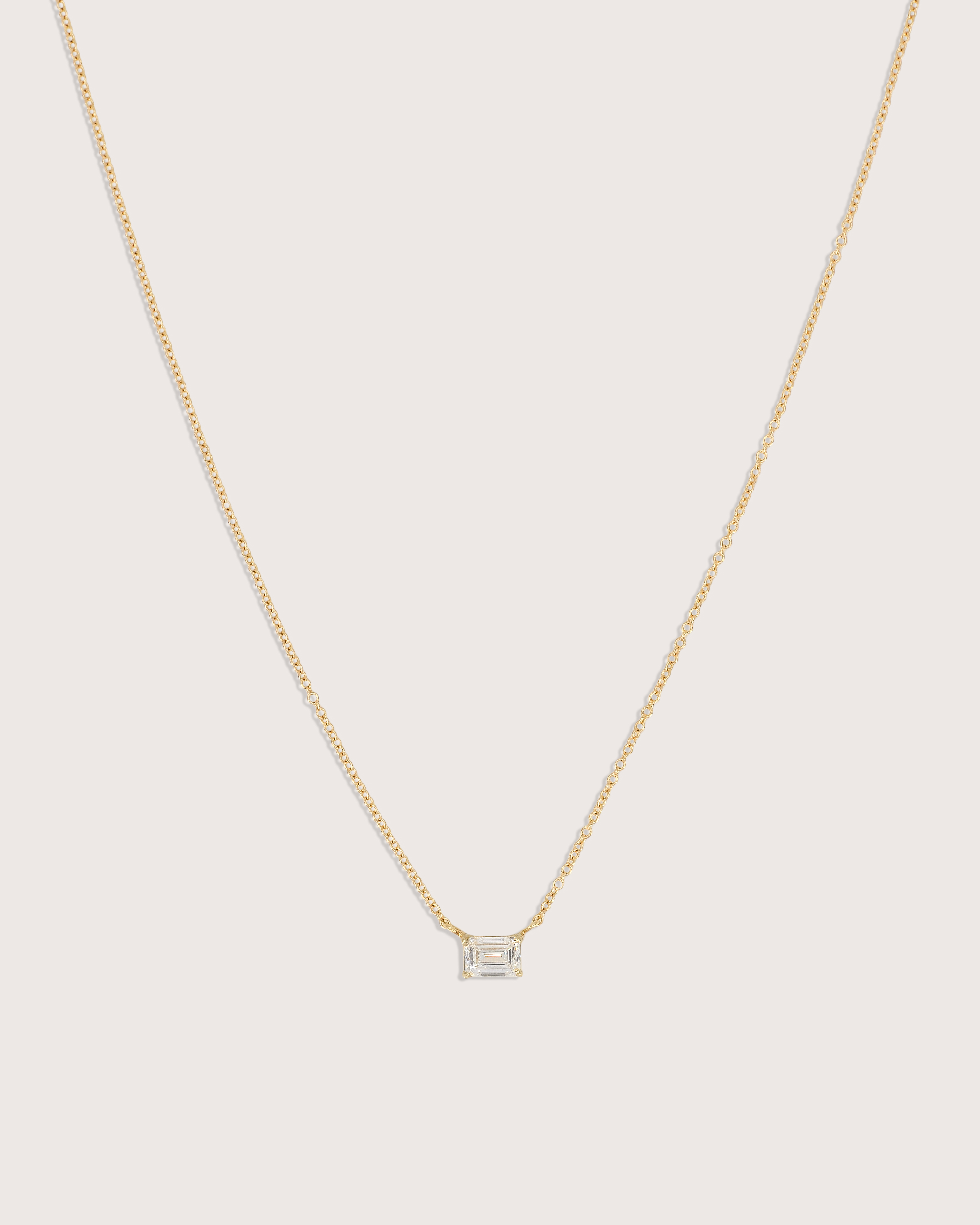 Lior Classic Emerald Cut Diamond Necklace