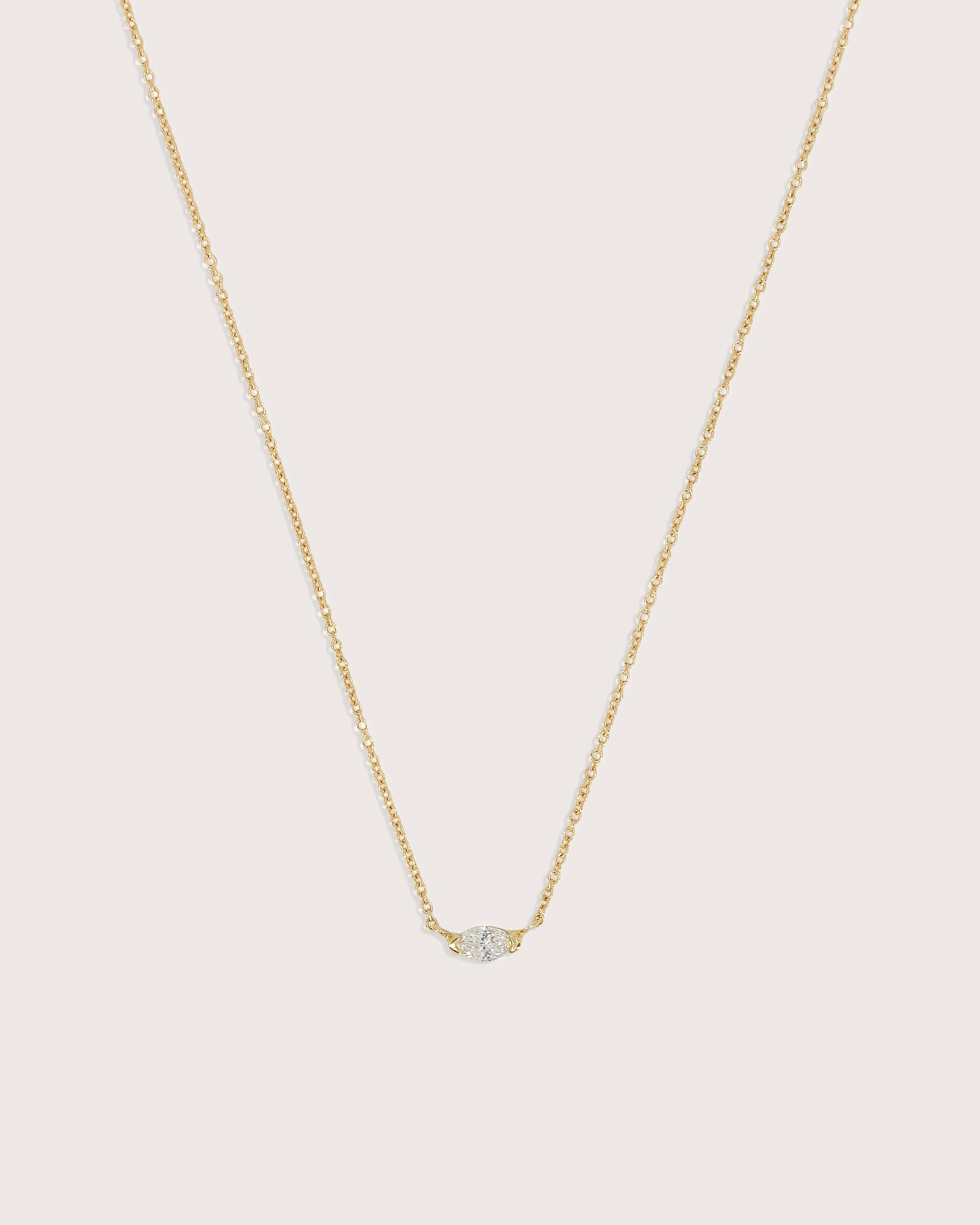 Lior Floating Marquise Diamond Necklace