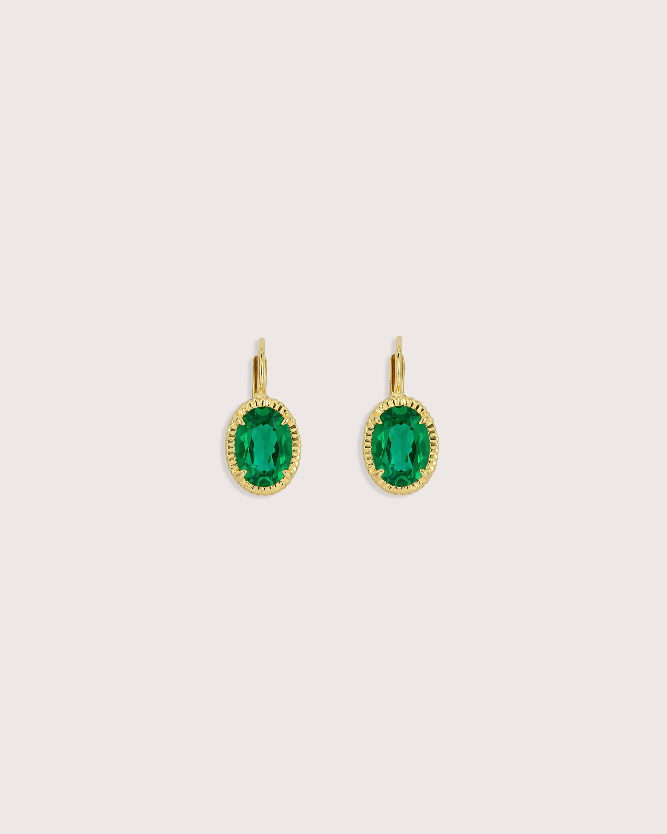 Nora Earrings in Emerald