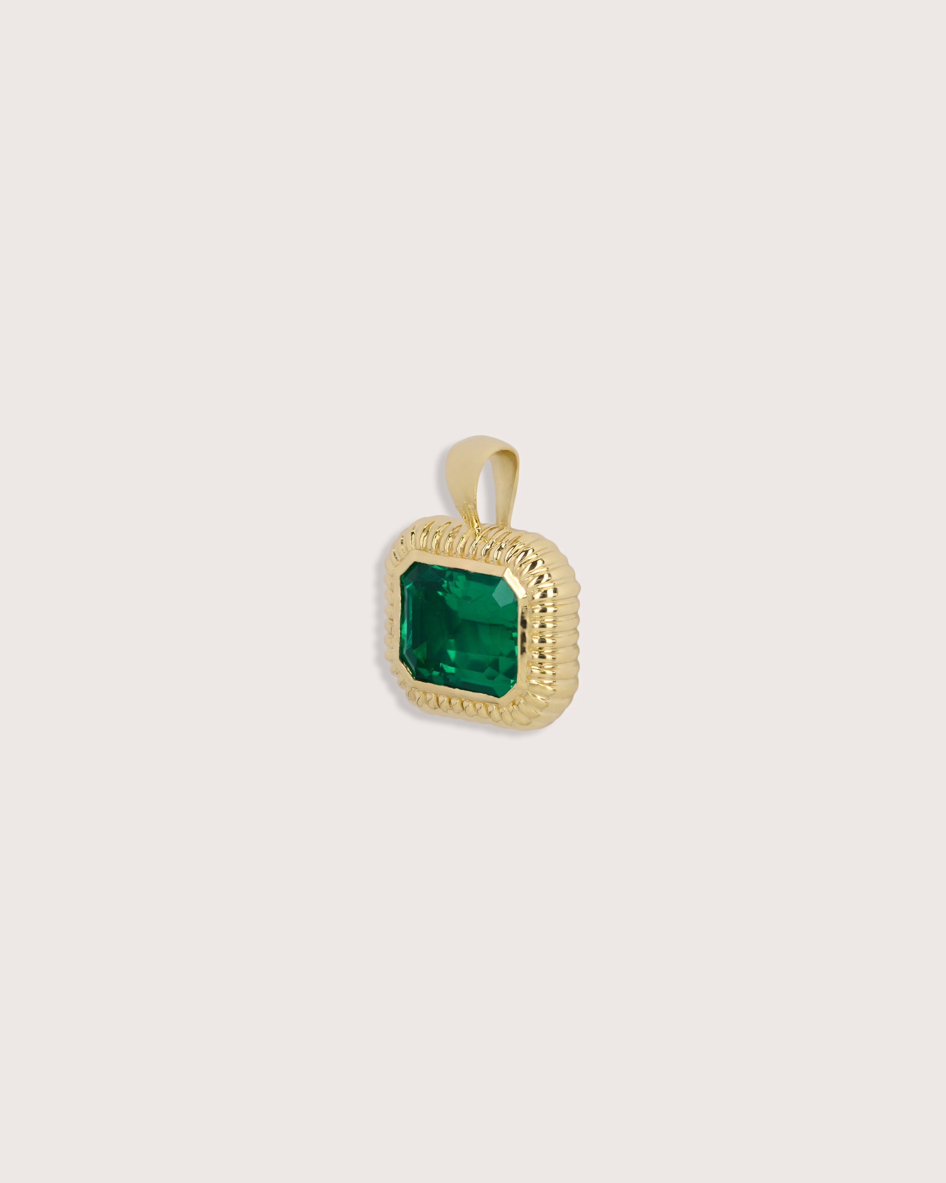 Nora Pendant in Emerald