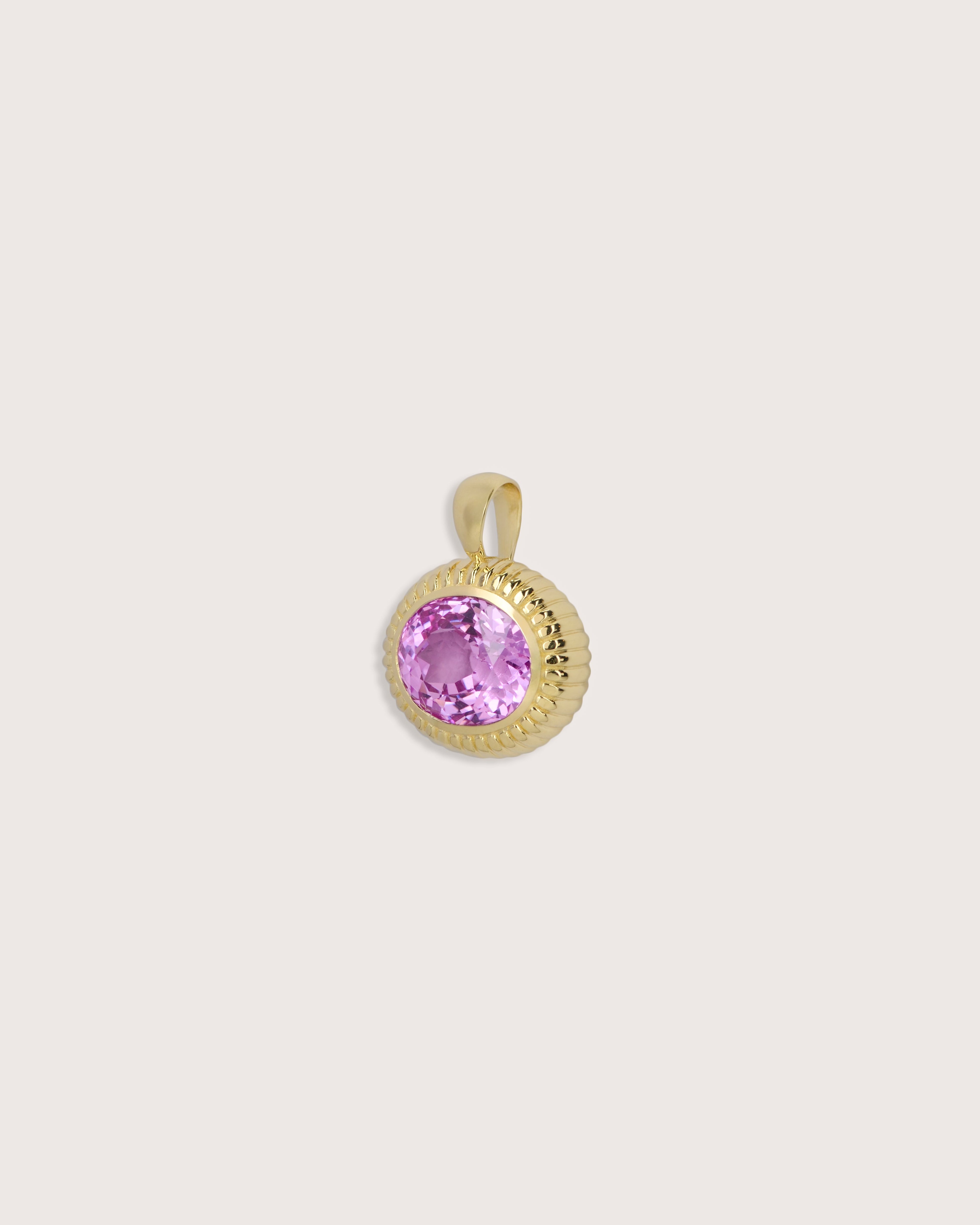 Nora Pendant in Pink Sapphire