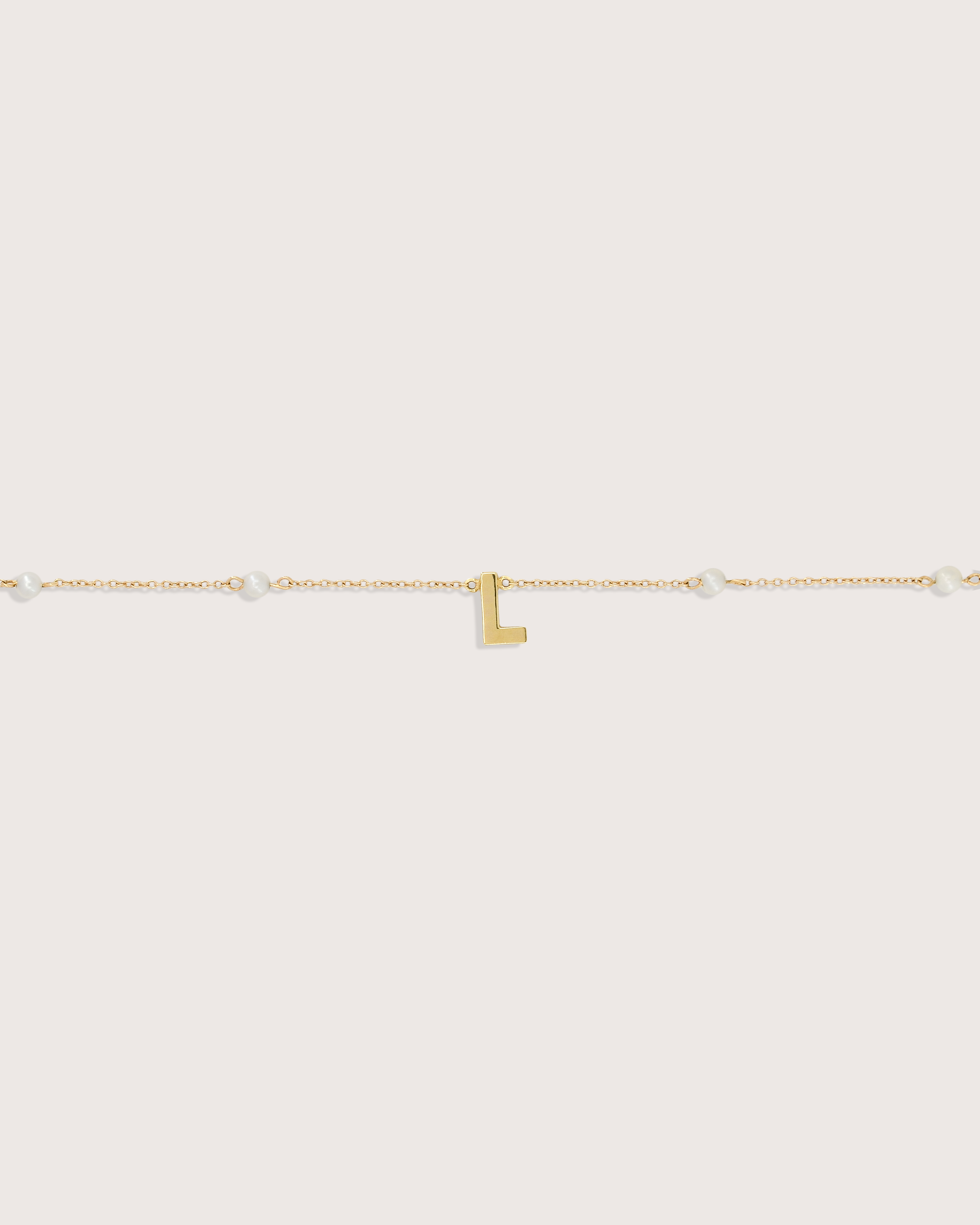 Pearl Initial Necklace