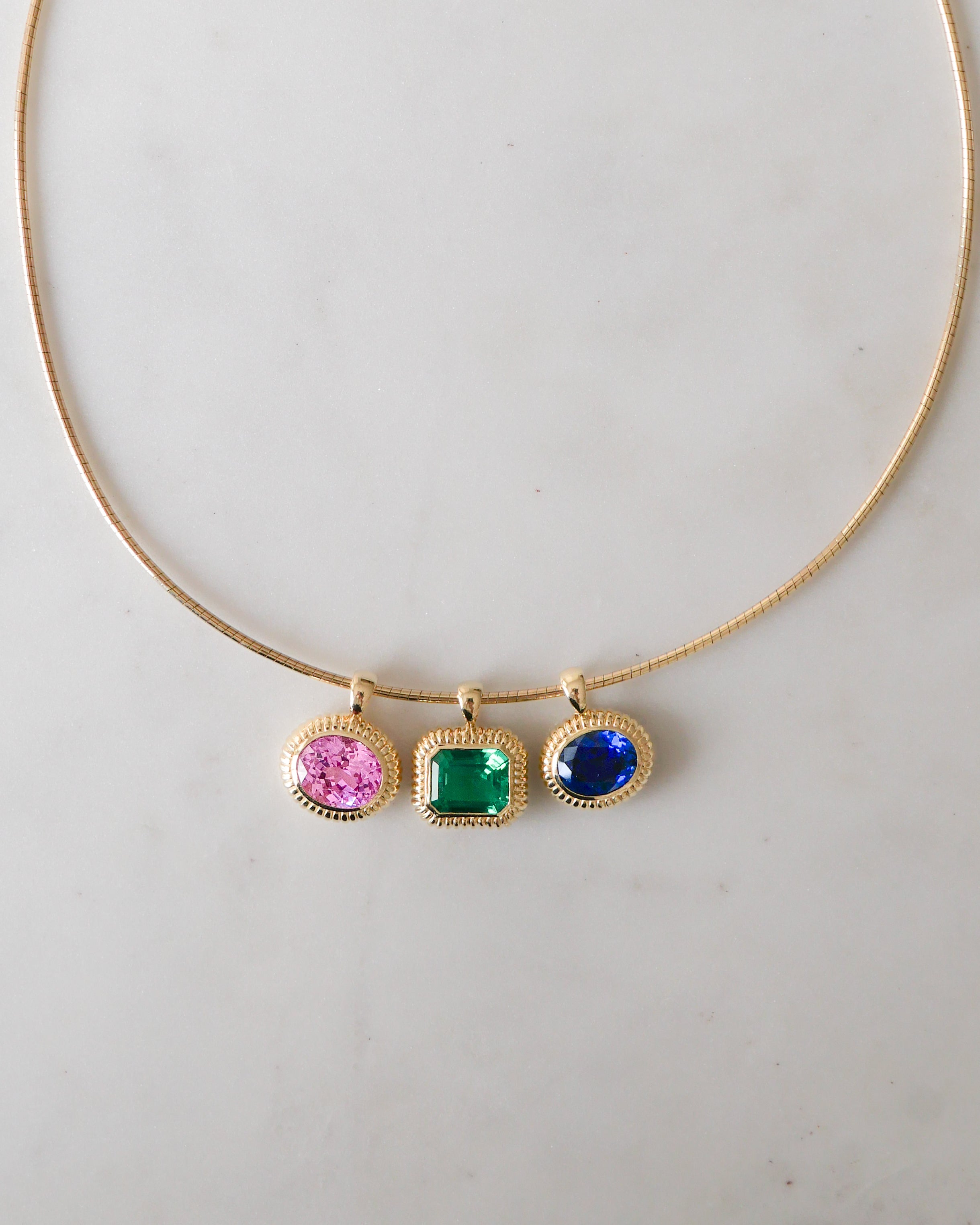 Nora Pendant in Emerald