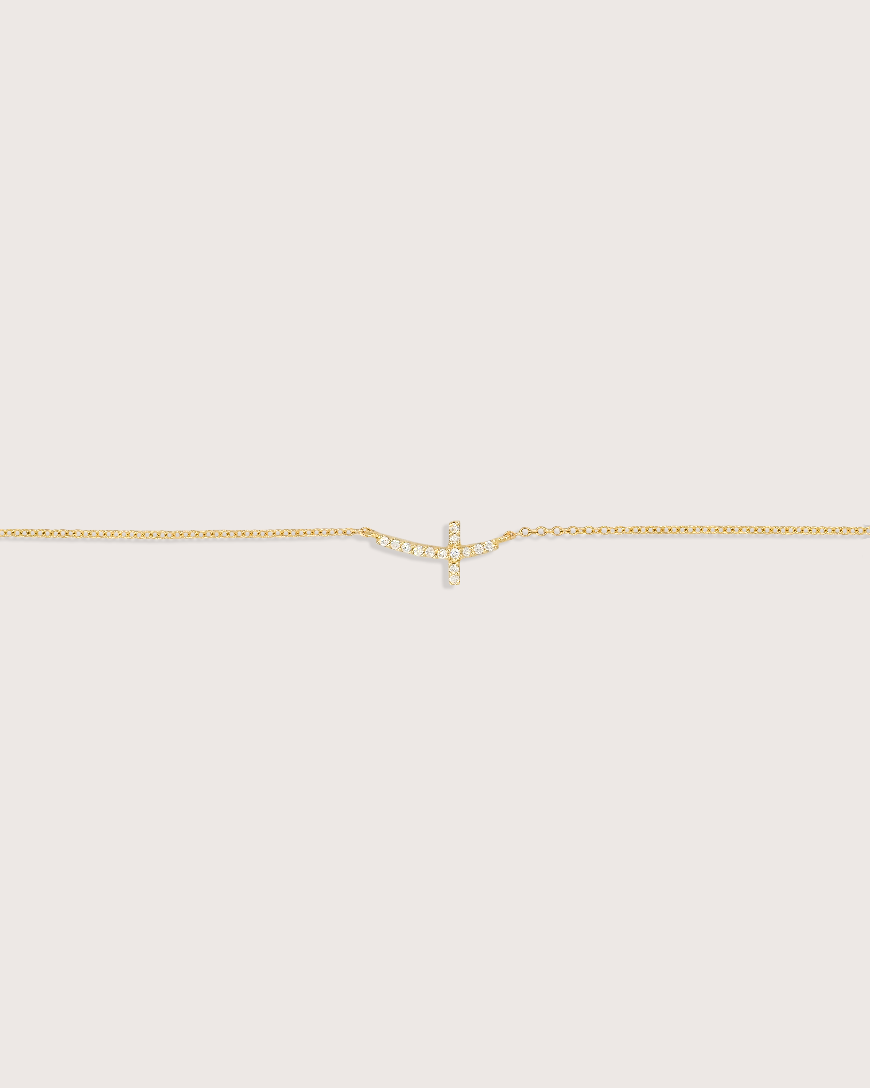 Shiloh Diamond Cross Bracelet