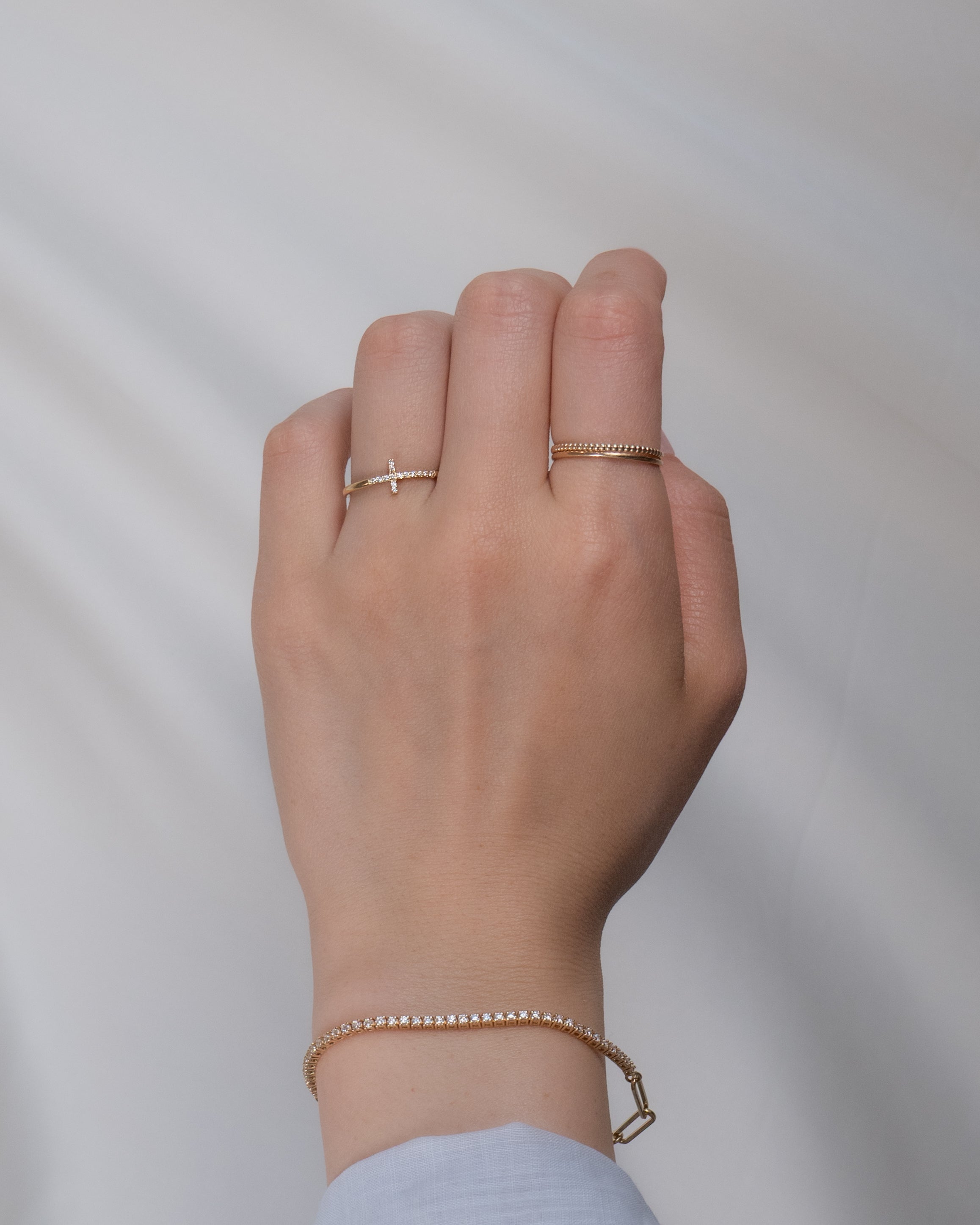 Shiloh Diamond Cross Ring