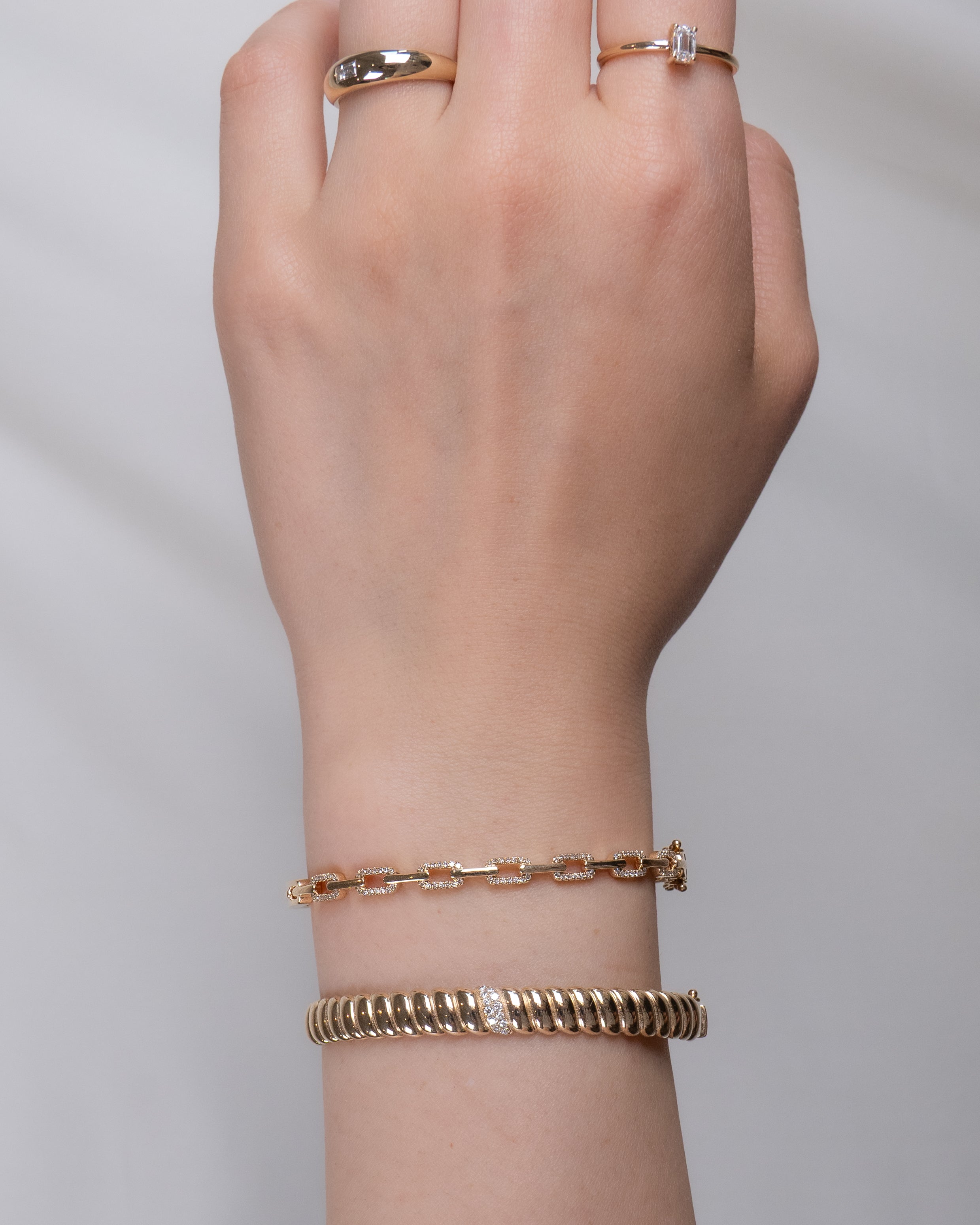 Vintage Ribbed Bangle