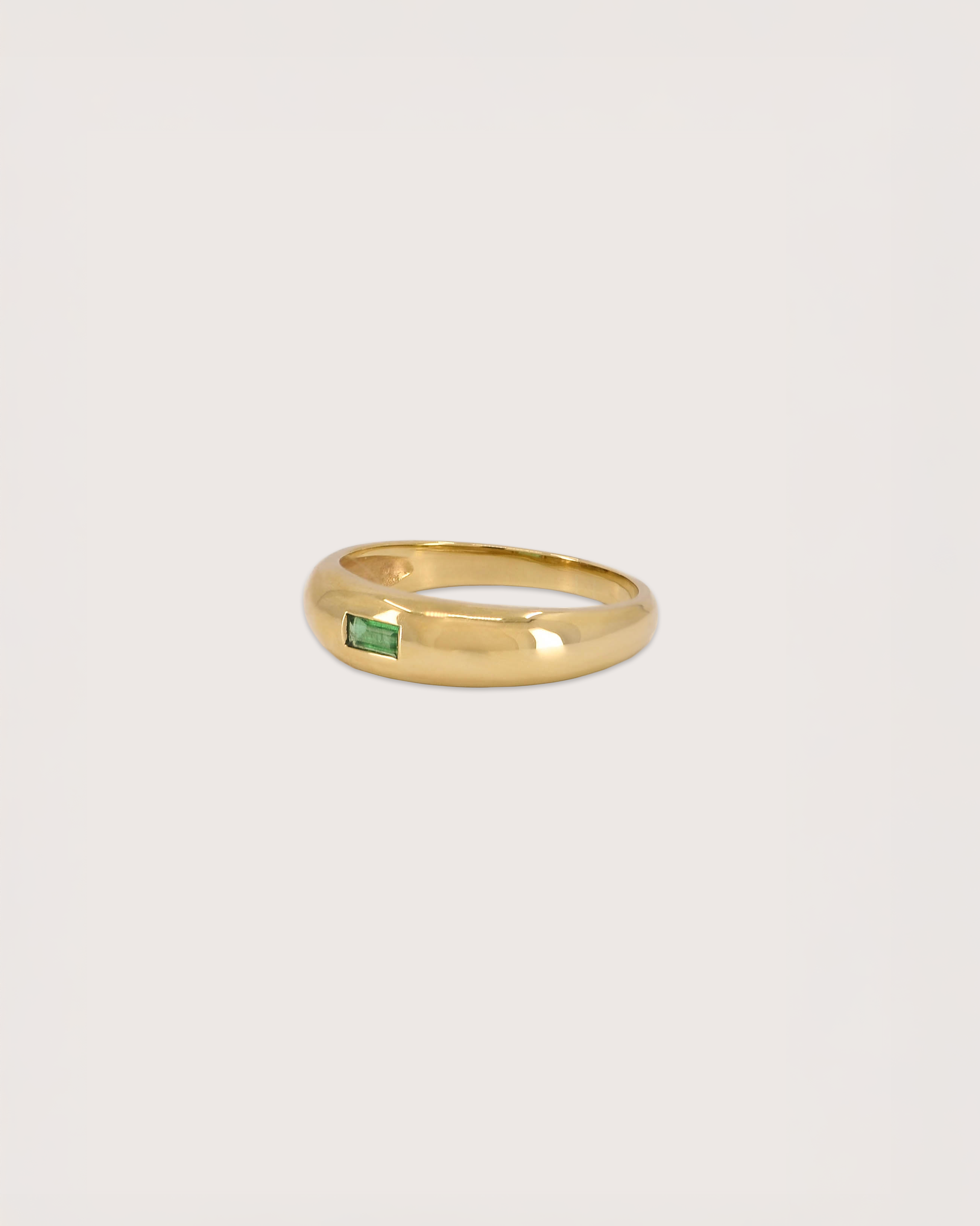 Arden Emerald Dome Ring