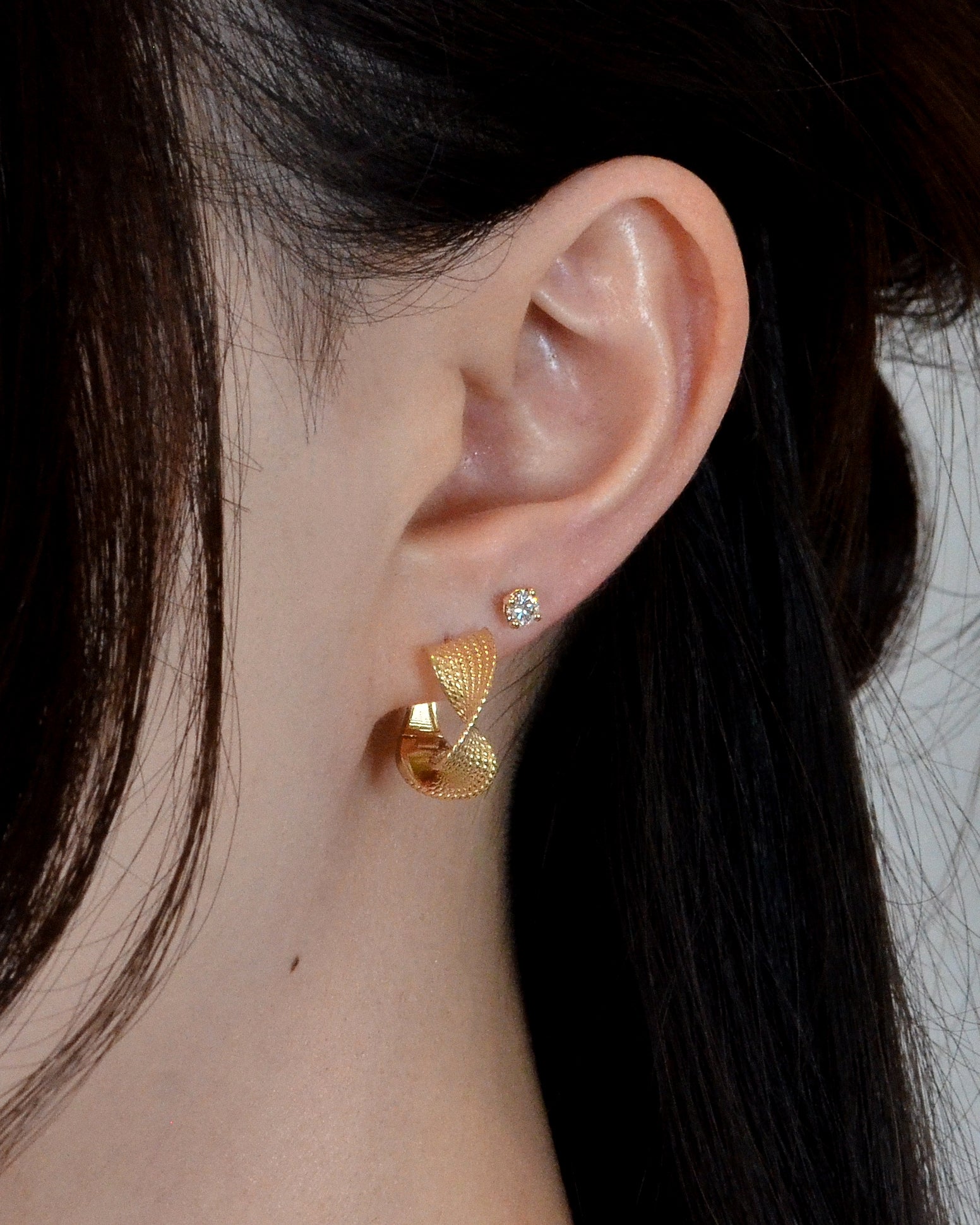 Wave Hoop Earrings