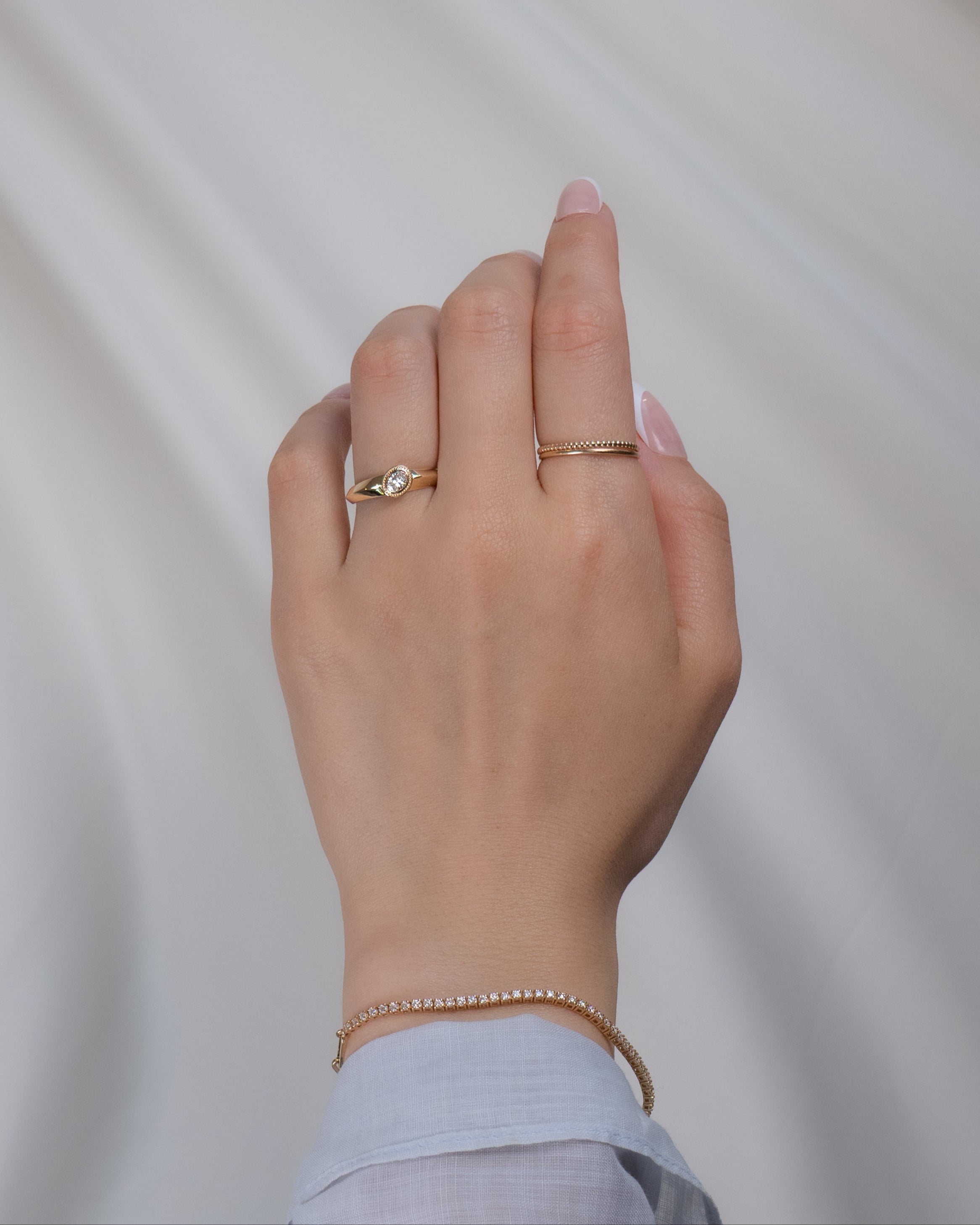 Amara Vintage Oval Diamond Ring