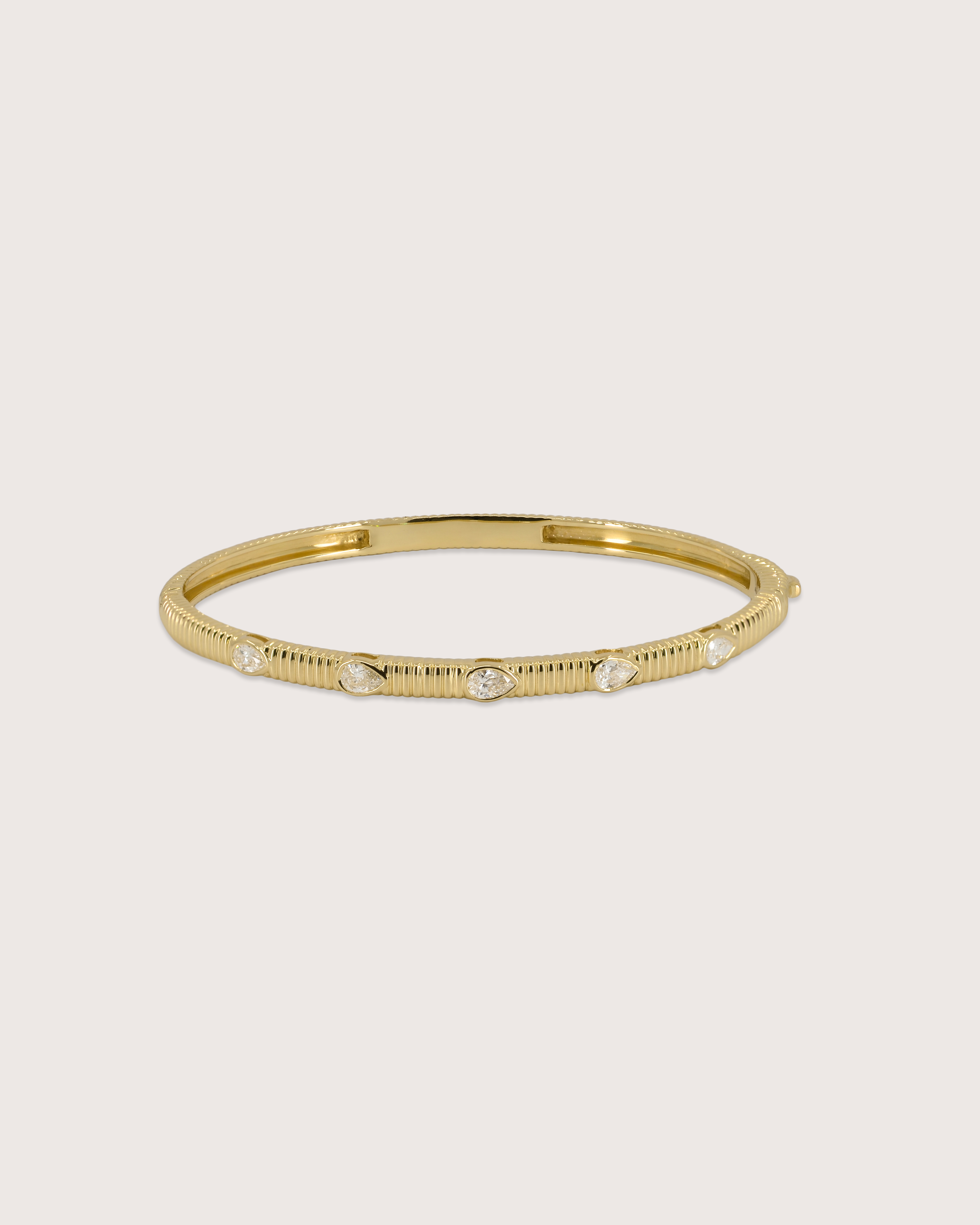 Amara Vintage Pear Diamond Bangle