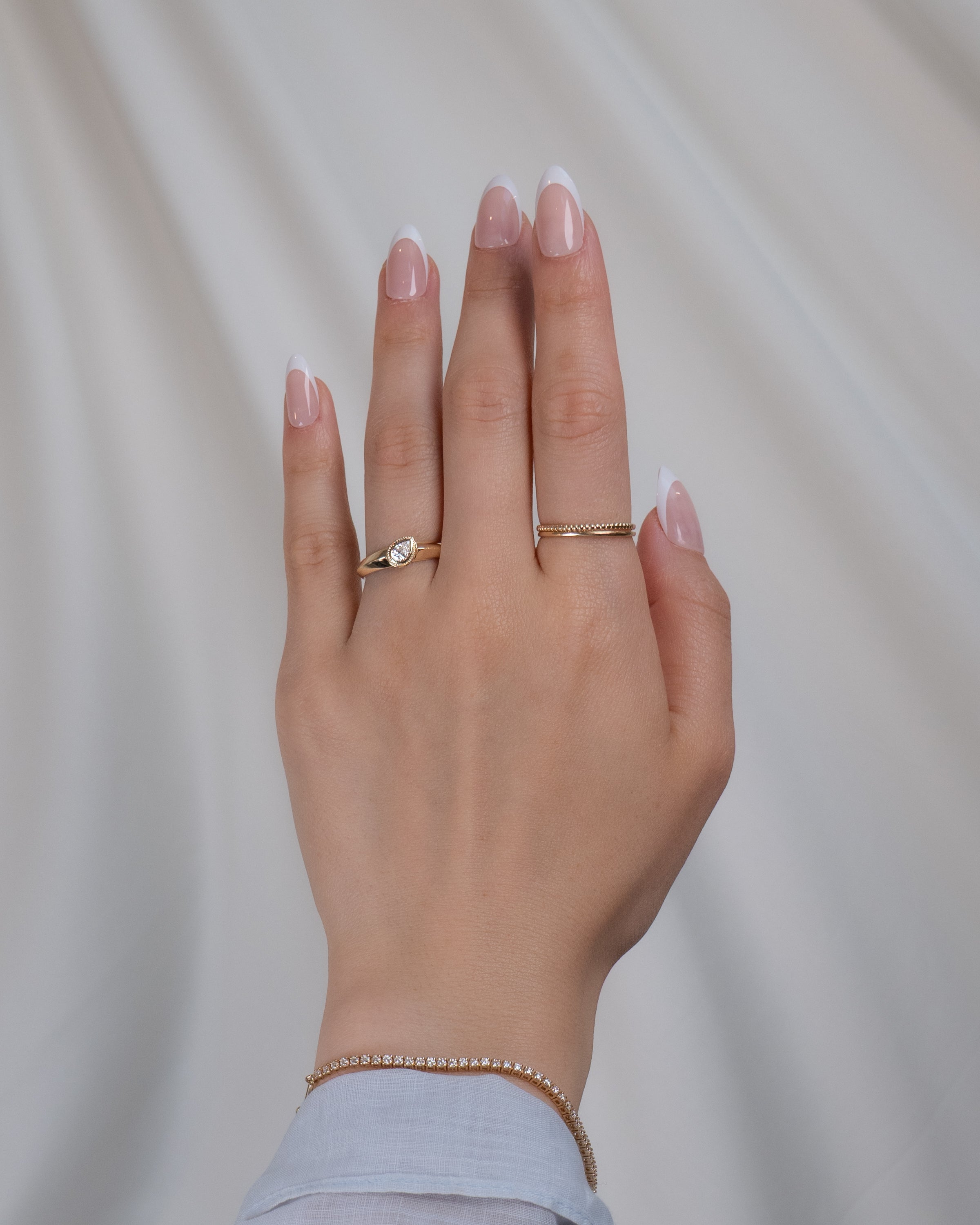 Amara Vintage Pear Diamond Ring