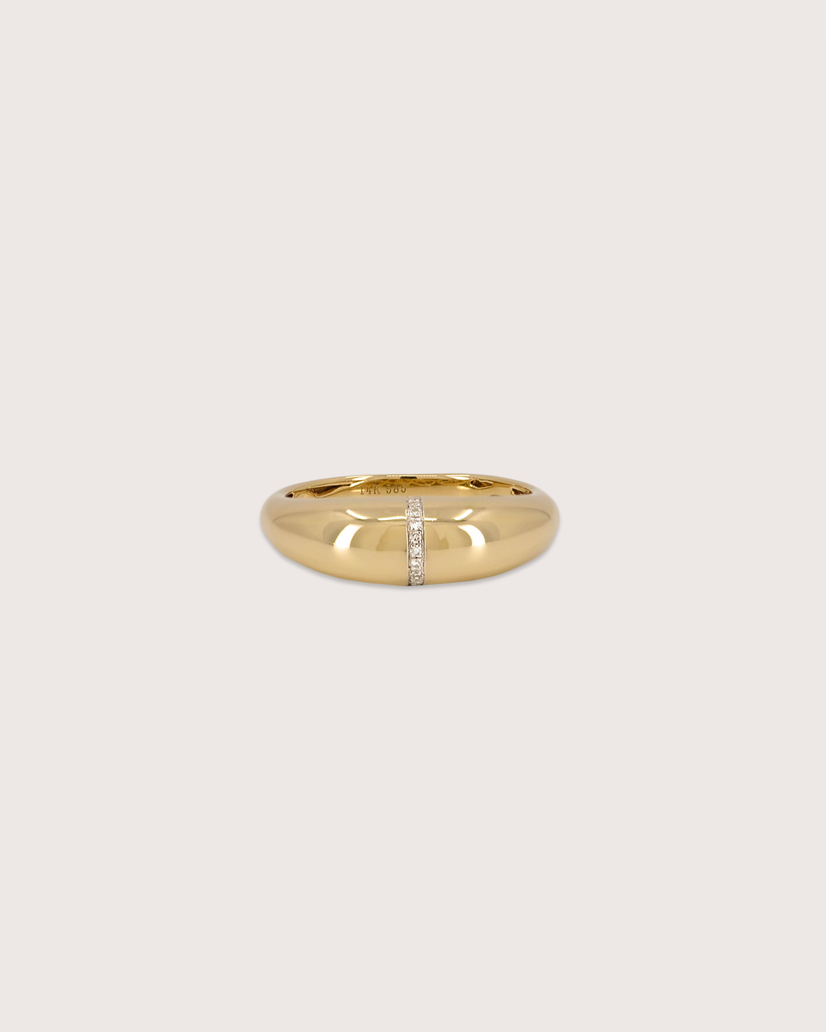 Arden Diamond Line Dome Ring