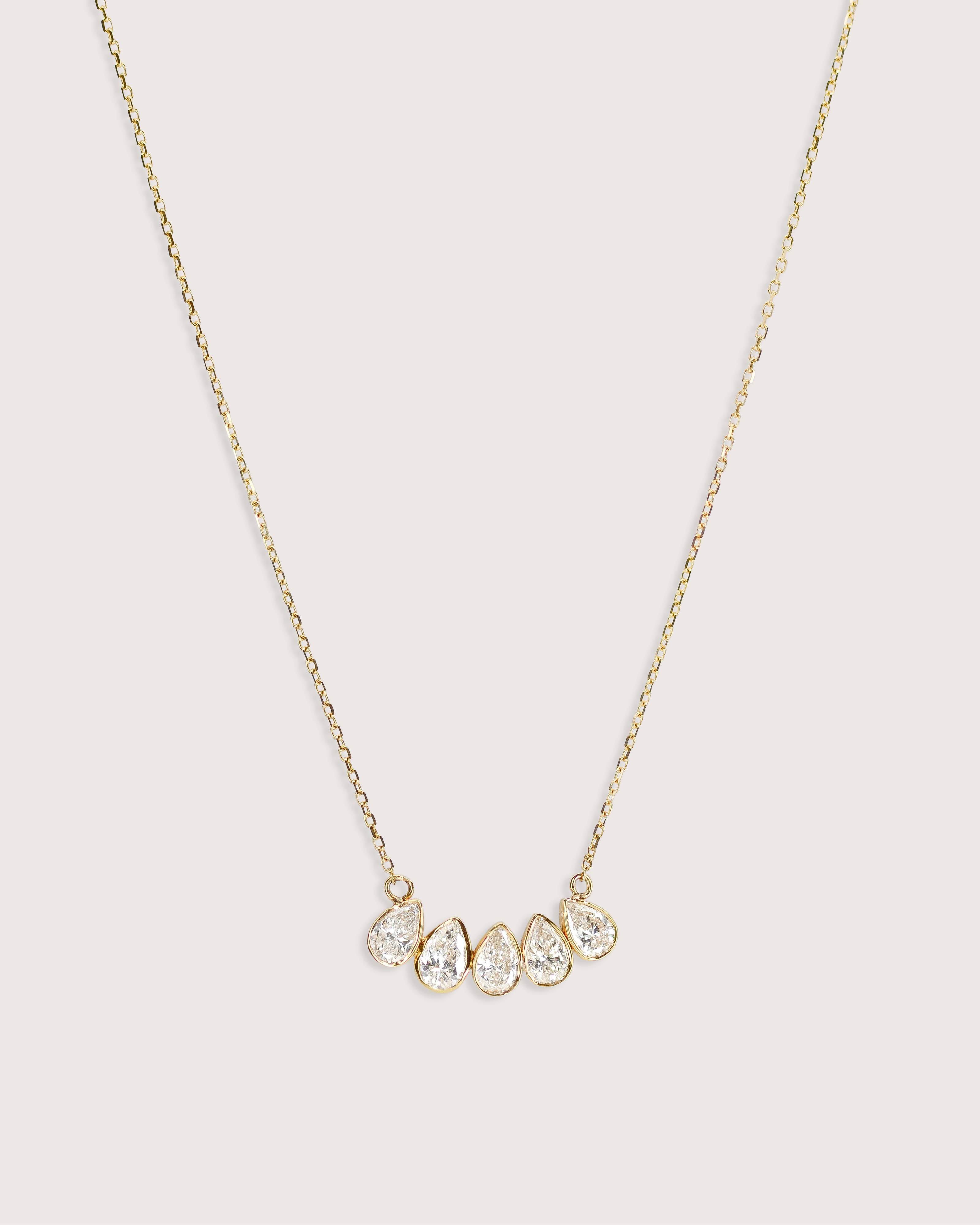 Blair Pear Diamond Necklace
