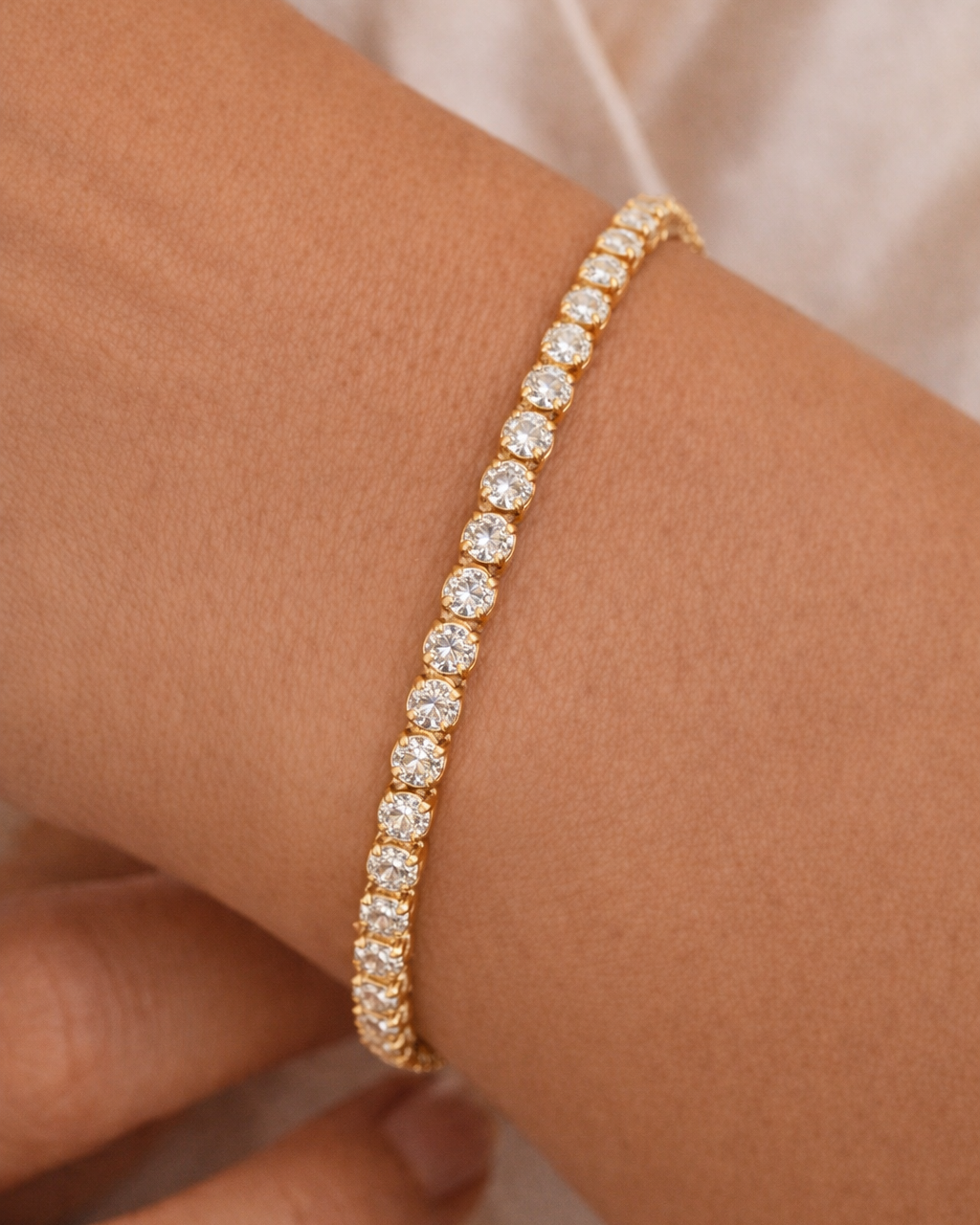 Circle Tennis Bracelet