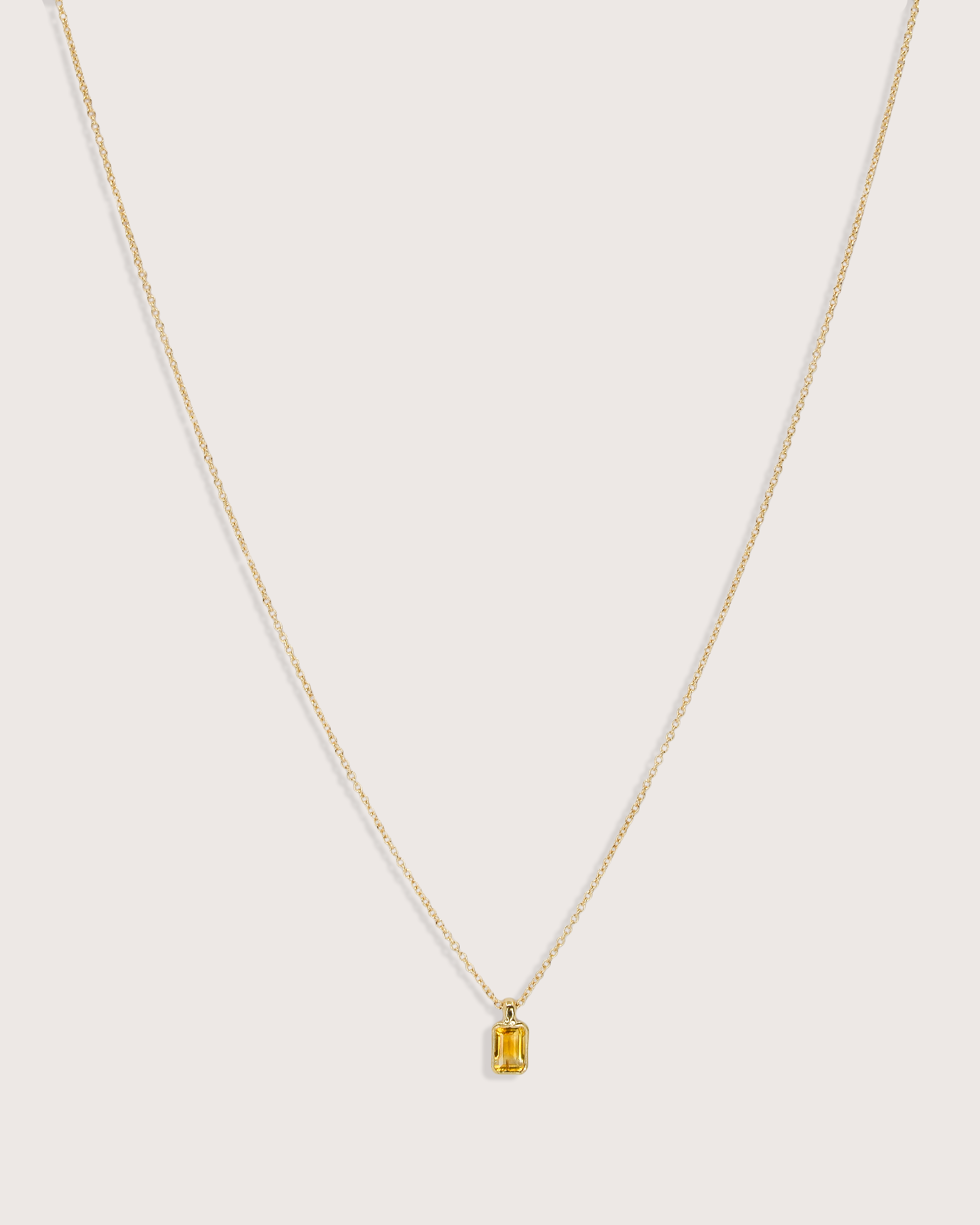 Elise Birthstone Necklace Citrine