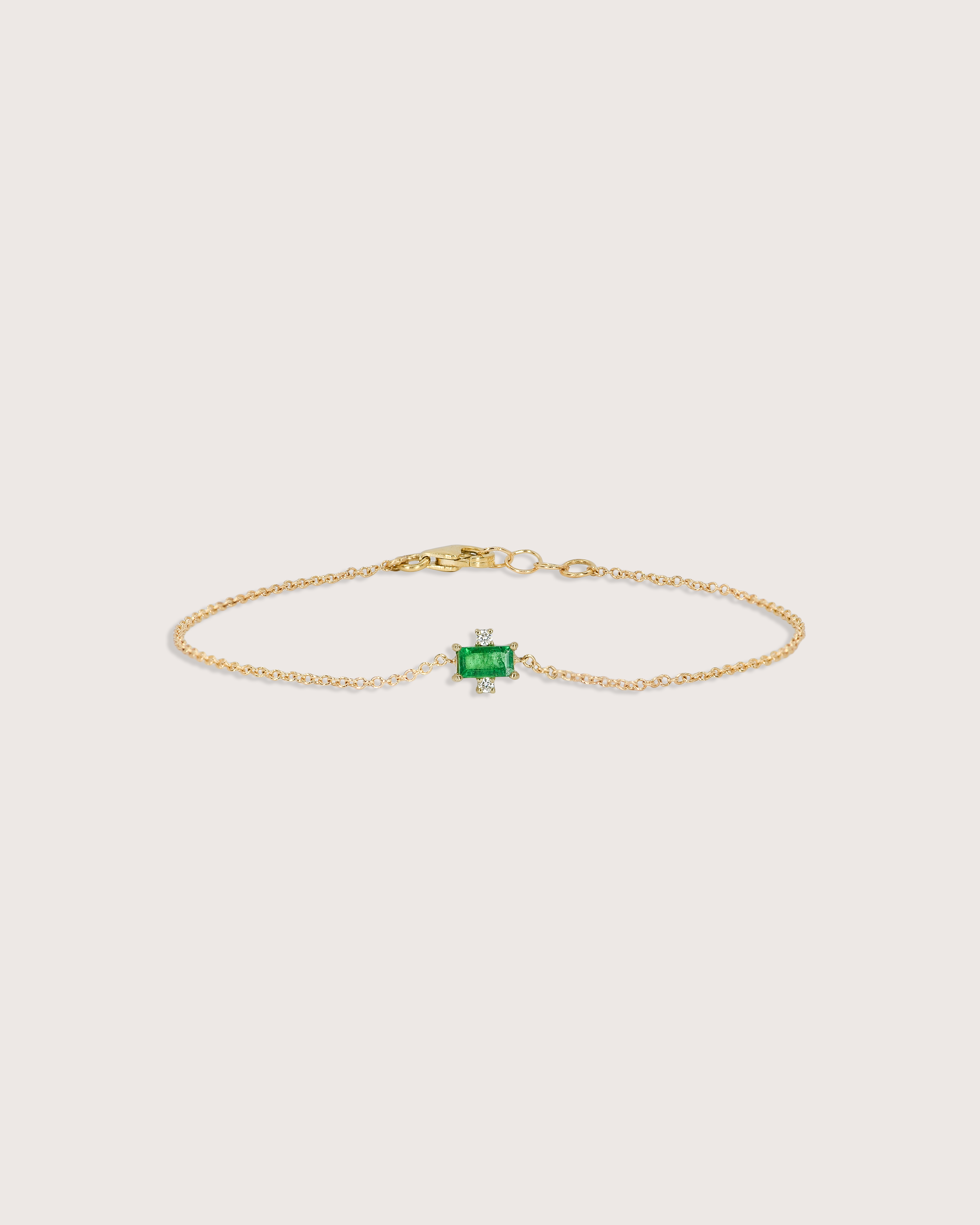 Eden East-West Emerald Diamond Bracelet