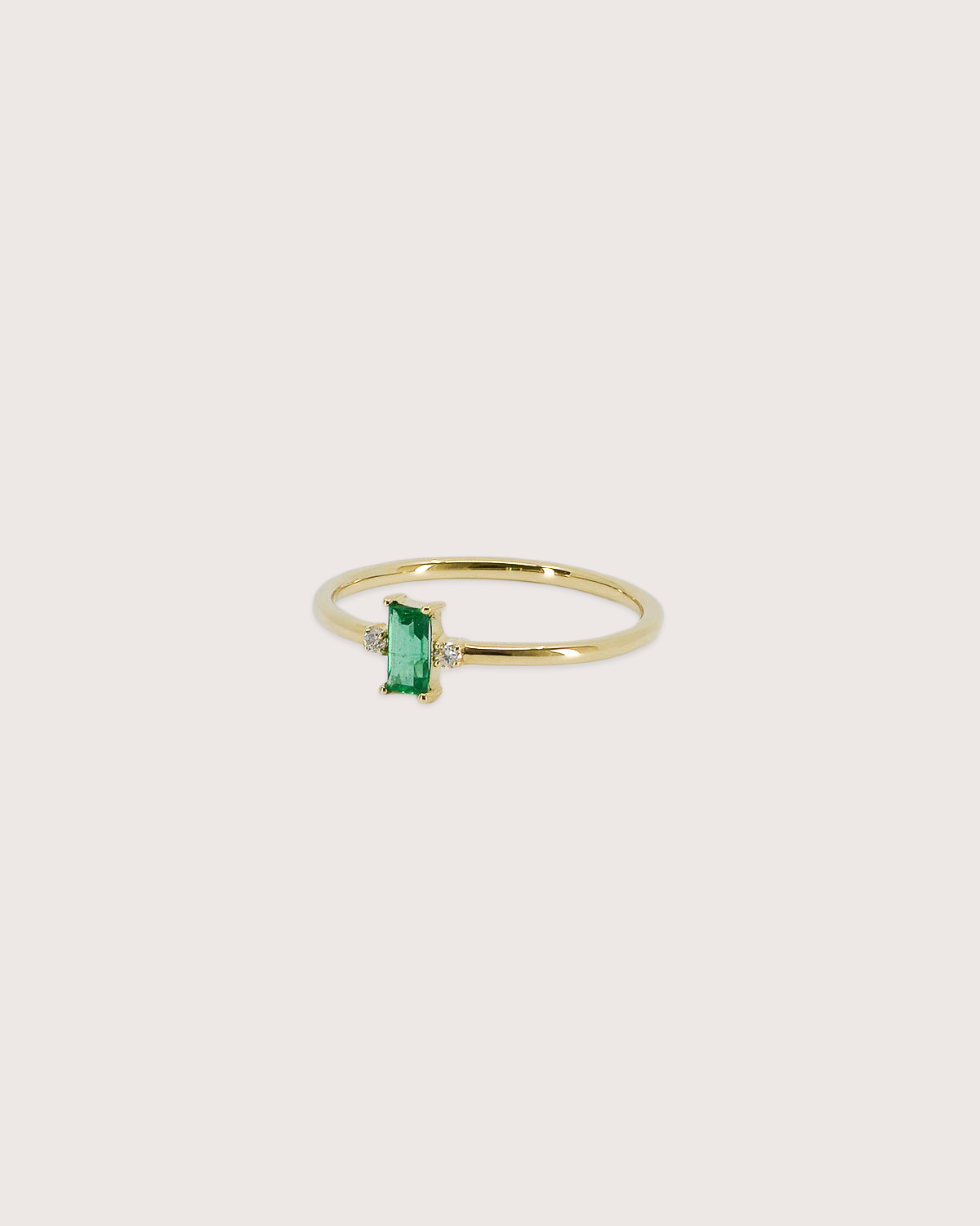 Eden Emerald Accent Ring