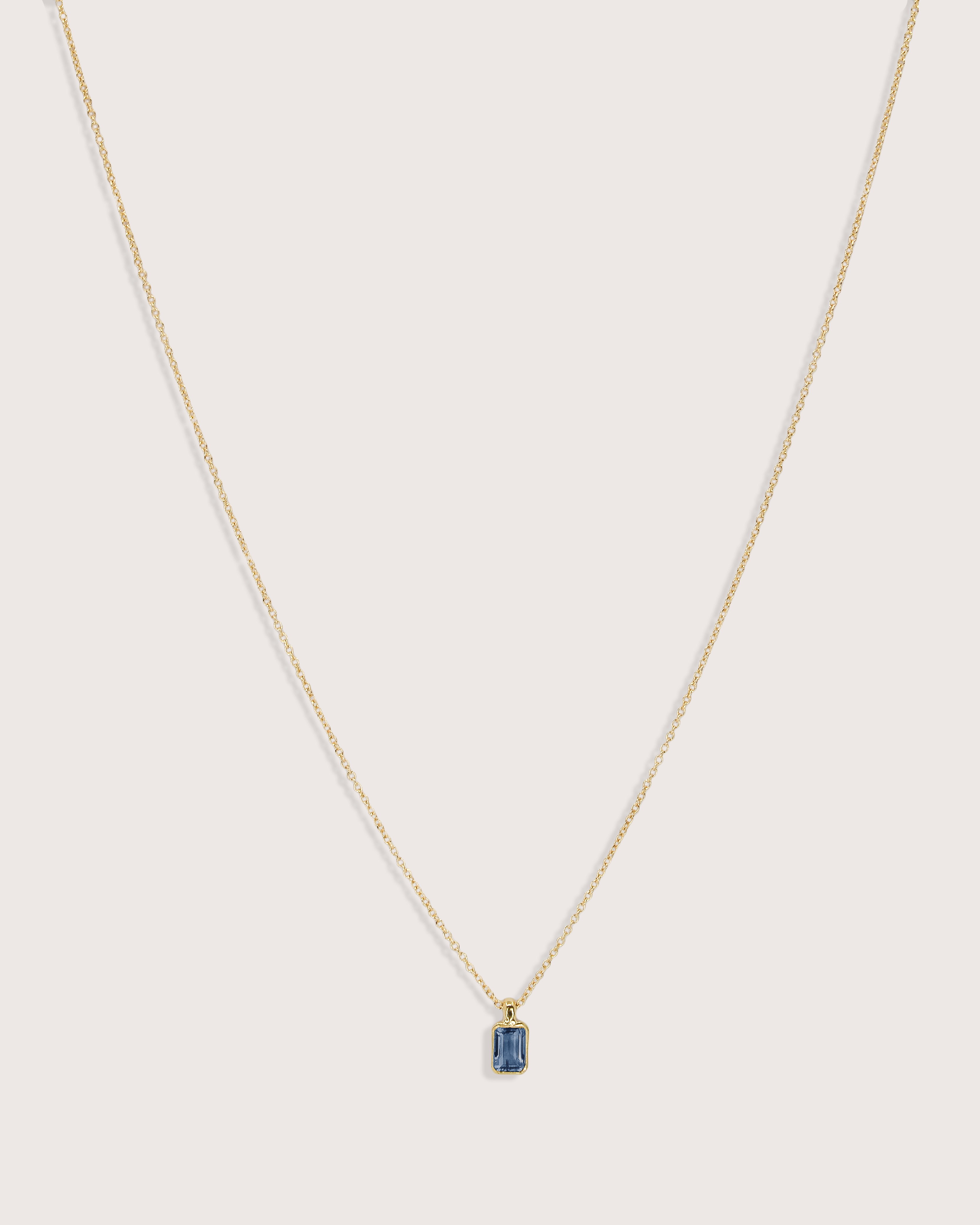 Elise Birthstone Necklace Blue Sapphire